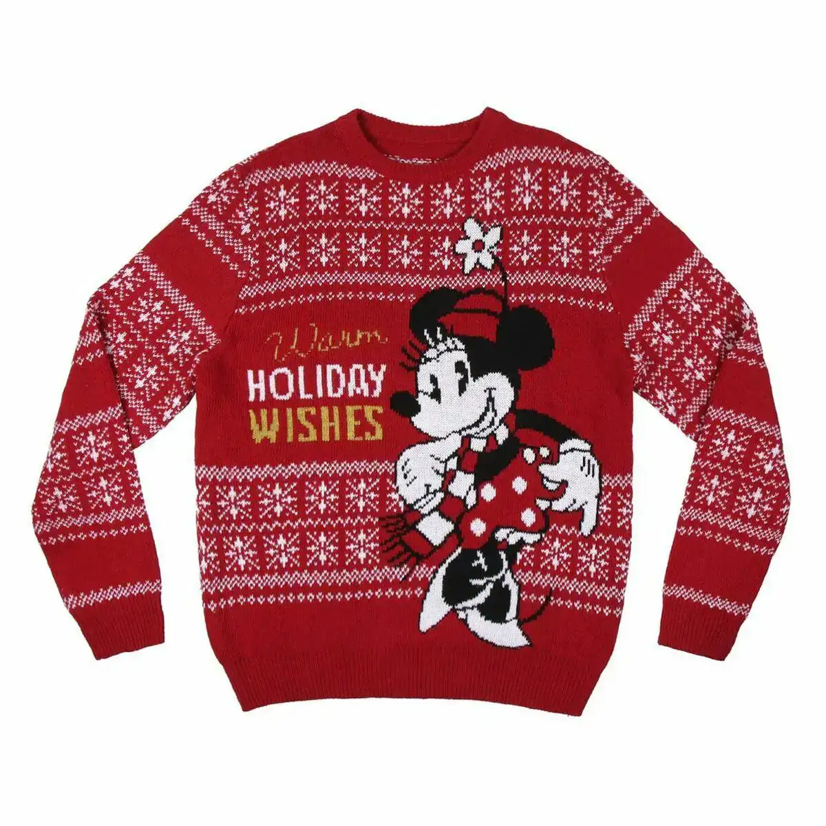 Pull femme minnie mouse rouge_9297. DIAYTAR COTE D'IVOIRE - Votre Boutique en Ligne, Votre Choix Illimité. Parcourez nos rayons et découvrez des produits qui vous inspirent, de la mode à la maison et bien plus.