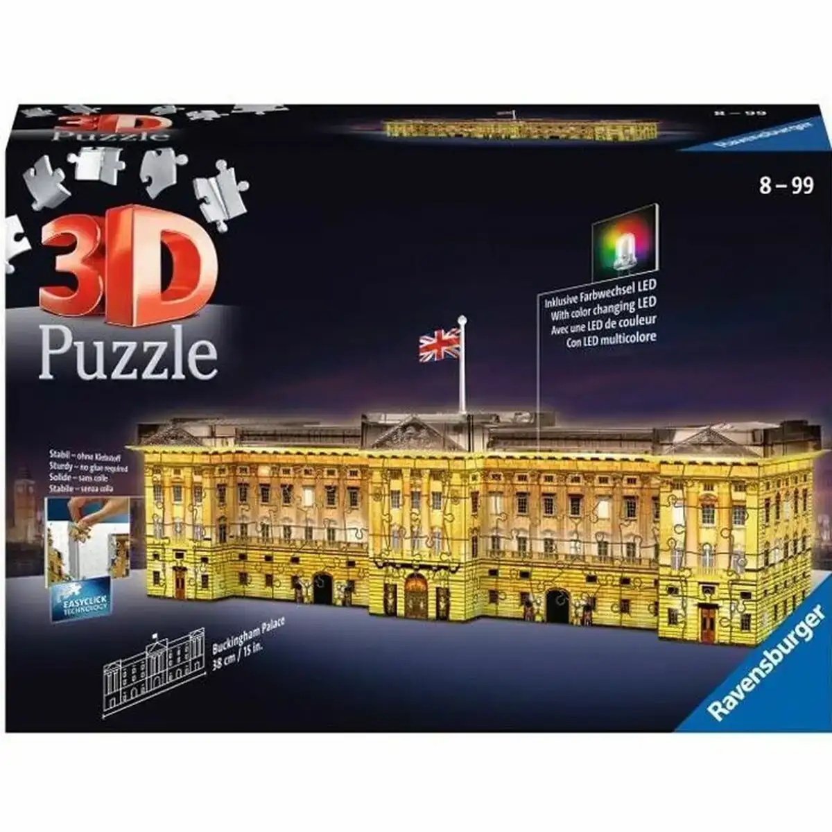 Puzzle 3d ravensburger buckingham palace illuminated 216 pieces 216 pieces _4718. DIAYTAR COTE D'IVOIRE - Votre Destination pour un Shopping Inégalé. Naviguez à travers notre sélection minutieuse pour trouver des produits qui répondent à tous vos besoins.