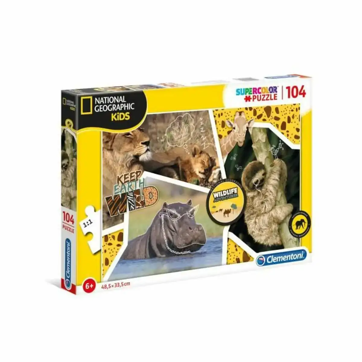 Puzzle clementoni national geographic kids keep earth wild 104 pieces _8718. DIAYTAR COTE D'IVOIRE - Votre Paradis Shopping au Cœur du Côte d'Ivoire. Explorez notre boutique en ligne et découvrez des produits conçus pour enchanter chaque aspect de votre vie.