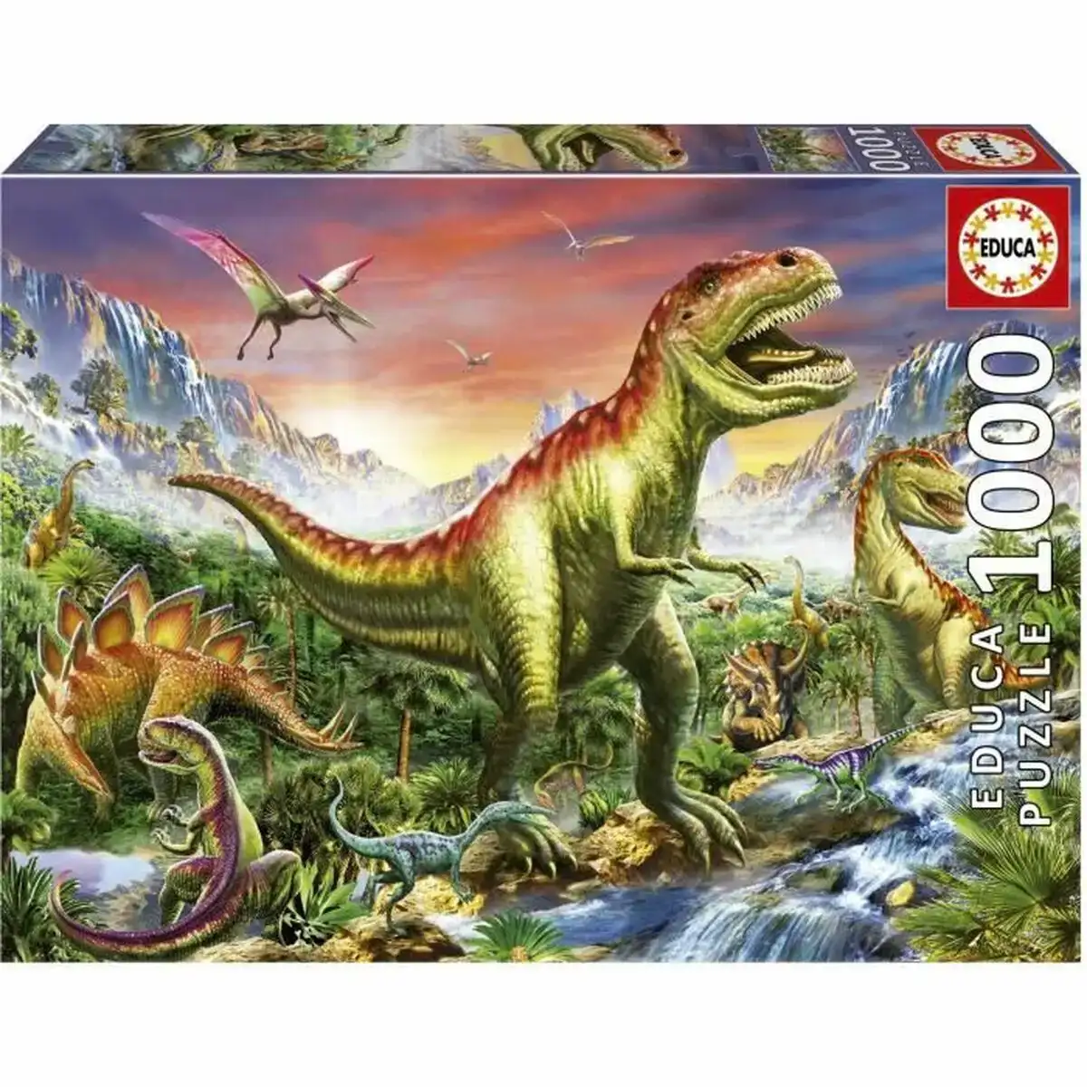 Puzzle educa dinosaures 1000 pieces_8331. DIAYTAR COTE D'IVOIRE - Où Choisir est une Célébration. Découvrez notre sélection de produits qui représentent la diversité et la joie du Côte d'Ivoire, à chaque étape de votre vie.