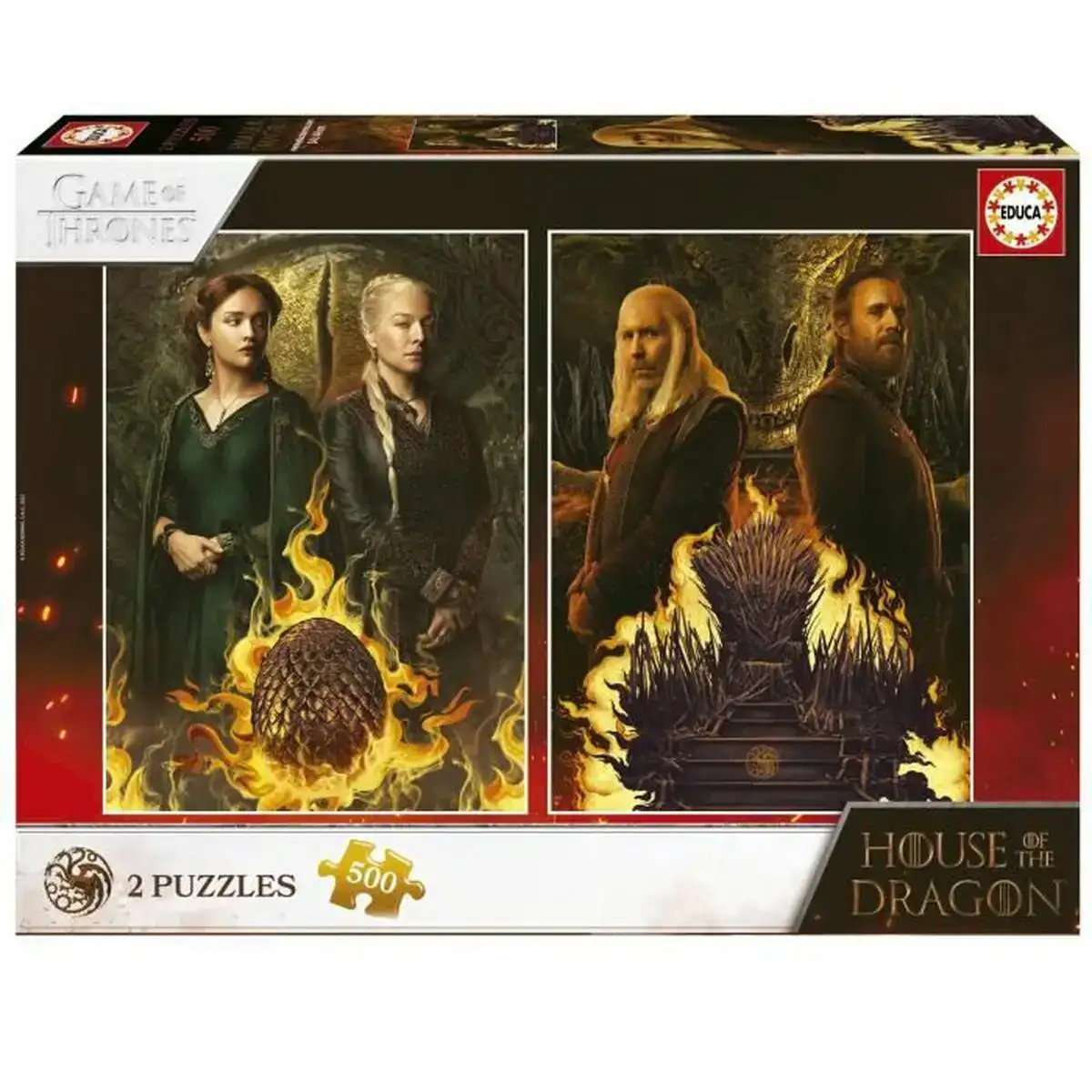 Puzzle educa house of the dragon 500 pieces puzzle x 2_7675. Bienvenue chez DIAYTAR COTE D'IVOIRE - Où Chaque Objet a sa Propre Histoire. Découvrez notre sélection soigneusement choisie et choisissez des produits qui racontent le patrimoine sénégalais.