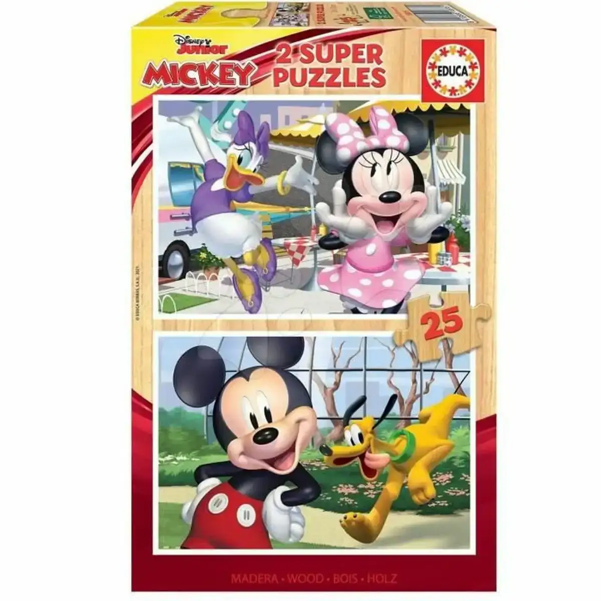 Puzzle educa mickey friends 2 x 25 pieces _1498. DIAYTAR COTE D'IVOIRE - L'Univers du Choix et de l'Authenticité. Explorez notre catalogue et découvrez des articles qui incarnent le patrimoine du Côte d'Ivoire et la modernité du monde.
