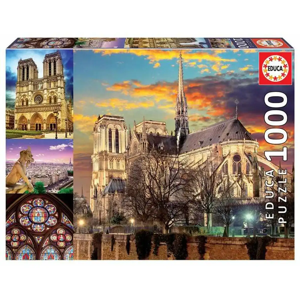 Puzzle educa notre dame 1000 pieces_3223. Bienvenue chez DIAYTAR COTE D'IVOIRE - Où Chaque Objet a sa Propre Histoire. Découvrez notre sélection soigneusement choisie et choisissez des produits qui racontent le patrimoine sénégalais.