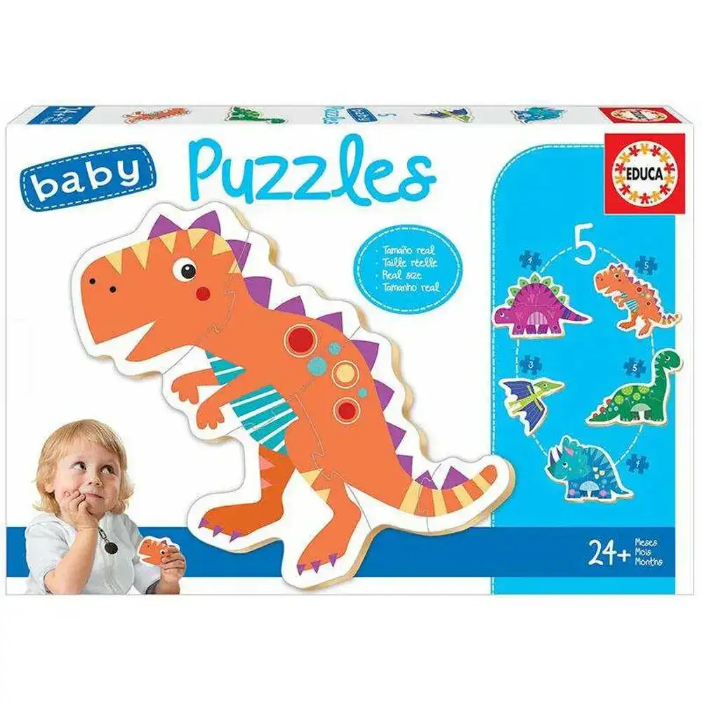 Puzzle enfant educa dinosaure 5 pieces_7833. DIAYTAR COTE D'IVOIRE - Votre Portail vers l'Extraordinaire. Parcourez nos collections et découvrez des produits qui vous emmènent au-delà de l'ordinaire, créant une expérience de shopping mémorable.