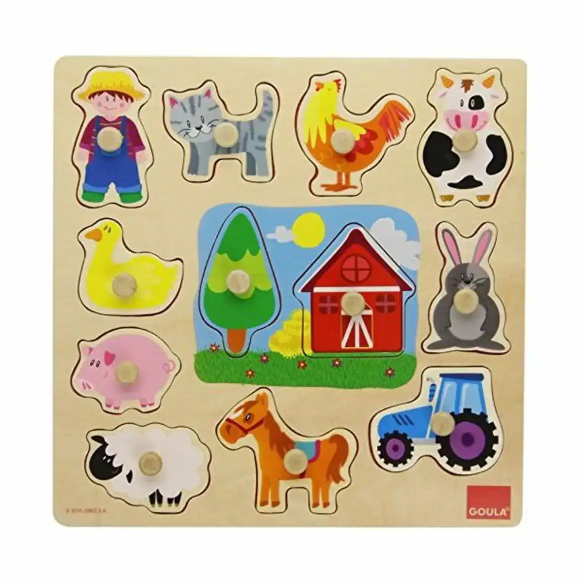 Puzzle enfant en bois goula 53025 12 pcs _4356. Entrez dans l'Univers de DIAYTAR COTE D'IVOIRE - Où l'Authenticité Renouvelle Votre Quotidien. Explorez notre gamme de produits et trouvez des articles qui reflètent votre essence.