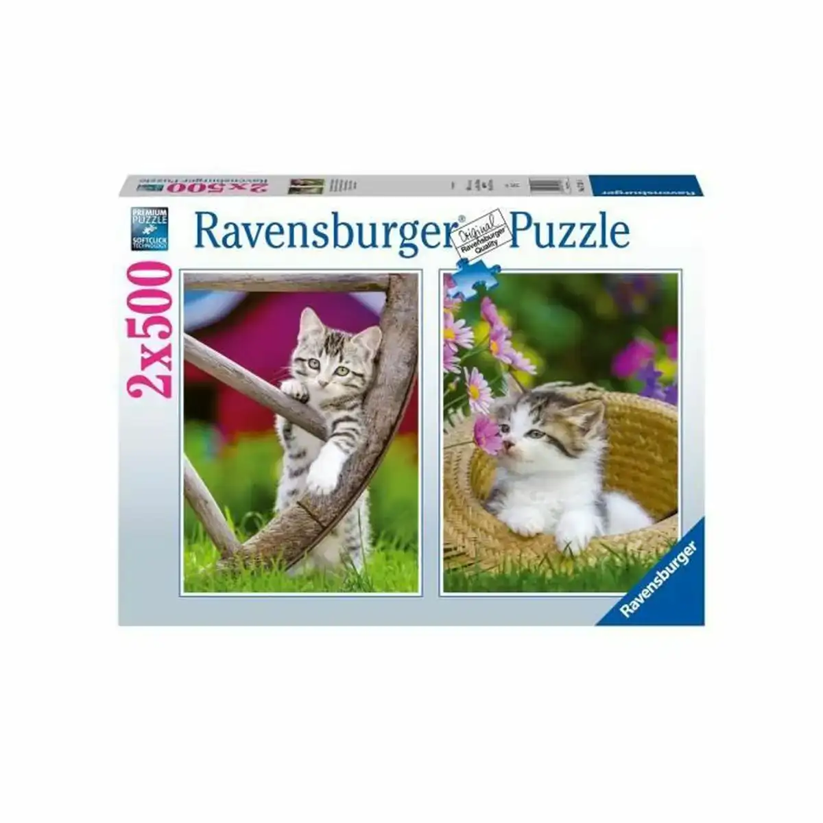 Puzzle ravensburger kittens 2 x 500 pieces_6359. DIAYTAR COTE D'IVOIRE - Où Choisir est un Acte de Création. Naviguez à travers notre plateforme et choisissez des produits qui complètent votre histoire personnelle.