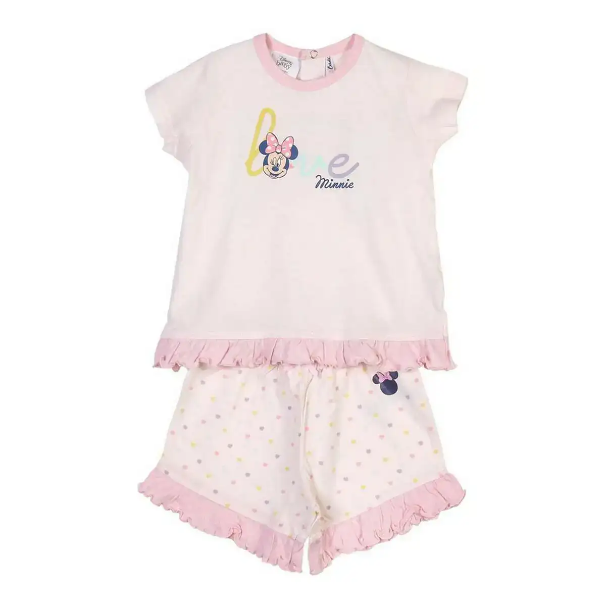 Pyjama d ete minnie mouse rose_9180. DIAYTAR COTE D'IVOIRE - Où Choisir est un Voyage Cultuel. Explorez notre boutique en ligne et découvrez des produits qui célèbrent la richesse et la diversité culturelle du Côte d'Ivoire.