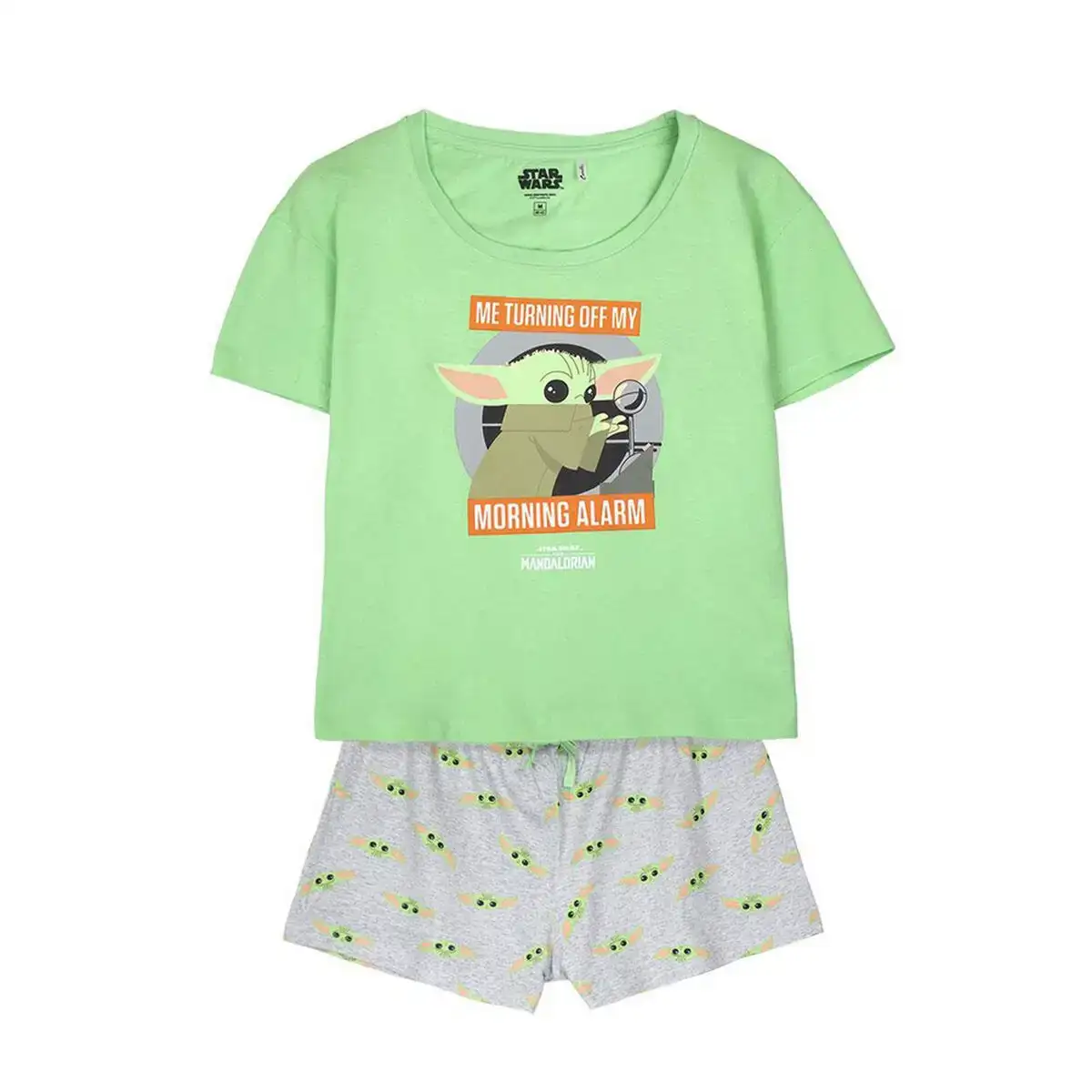 Pyjama d ete the mandalorian femme vert clair_4790. DIAYTAR COTE D'IVOIRE - Où Choisir est un Plaisir. Explorez notre boutique en ligne et choisissez parmi des produits de qualité qui satisferont vos besoins et vos goûts.
