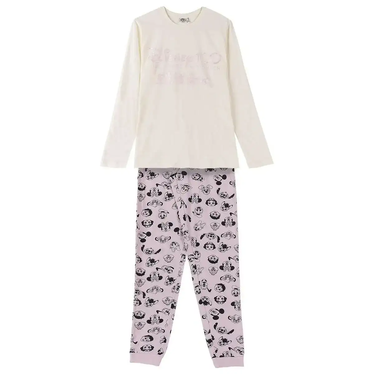 Pyjama disney rose clair beige_9781. DIAYTAR COTE D'IVOIRE - Où Chaque Produit a son Histoire. Découvrez notre gamme de produits, chacun portant en lui le récit de l'artisanat et de la passion, pour vous offrir une expérience de shopping authentique.