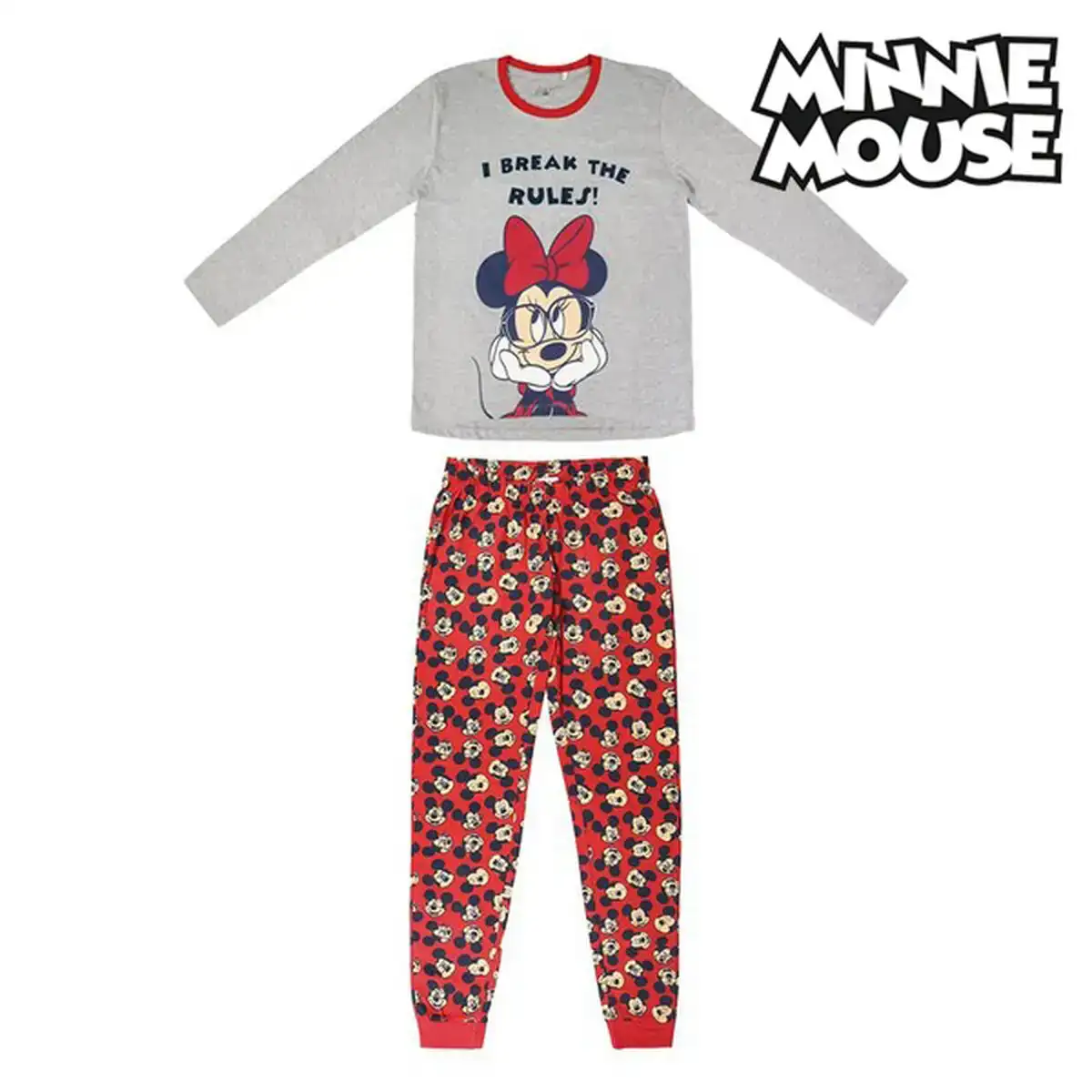 Pyjama enfant minnie mouse gris_9312. DIAYTAR COTE D'IVOIRE - L'Art de Vivre en Couleurs et en Styles. Parcourez notre sélection et trouvez des articles qui reflètent votre personnalité et votre goût pour la vie.