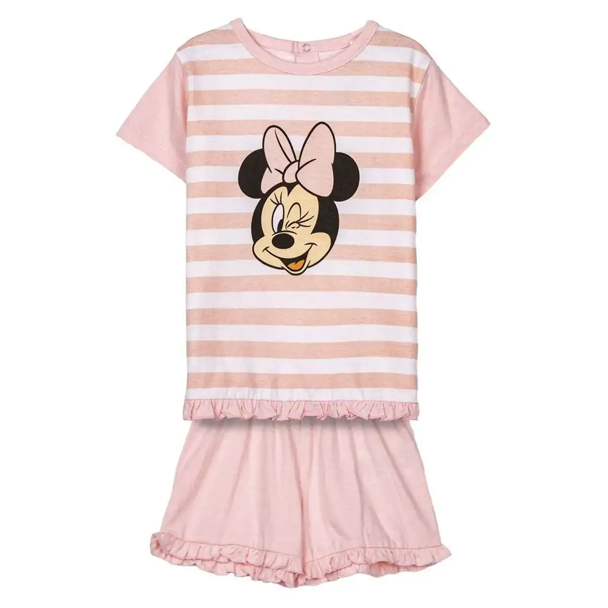 Pyjama enfant minnie mouse rose_2555. DIAYTAR COTE D'IVOIRE - Où Choisir est un Voyage Cultuel. Explorez notre boutique en ligne et découvrez des produits qui célèbrent la richesse et la diversité culturelle du Côte d'Ivoire.