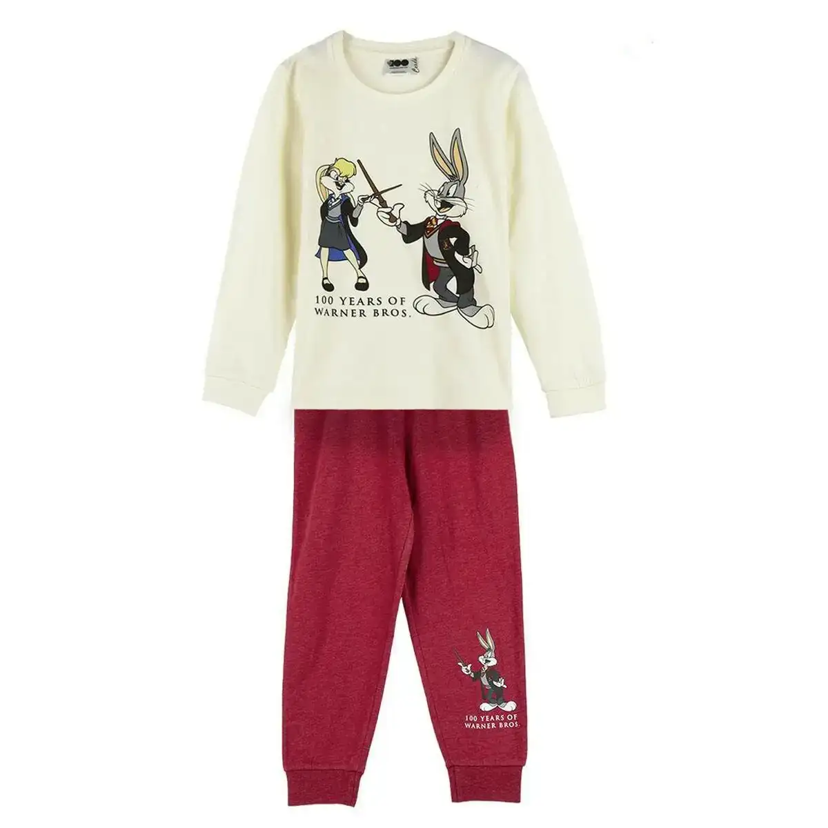 Pyjama enfant warner bros rouge beige_6984. Entrez dans l'Univers de DIAYTAR COTE D'IVOIRE - Où le Choix Rencontre l'Authenticité. Explorez nos rayons virtuels et trouvez des produits qui incarnent la richesse de notre culture.