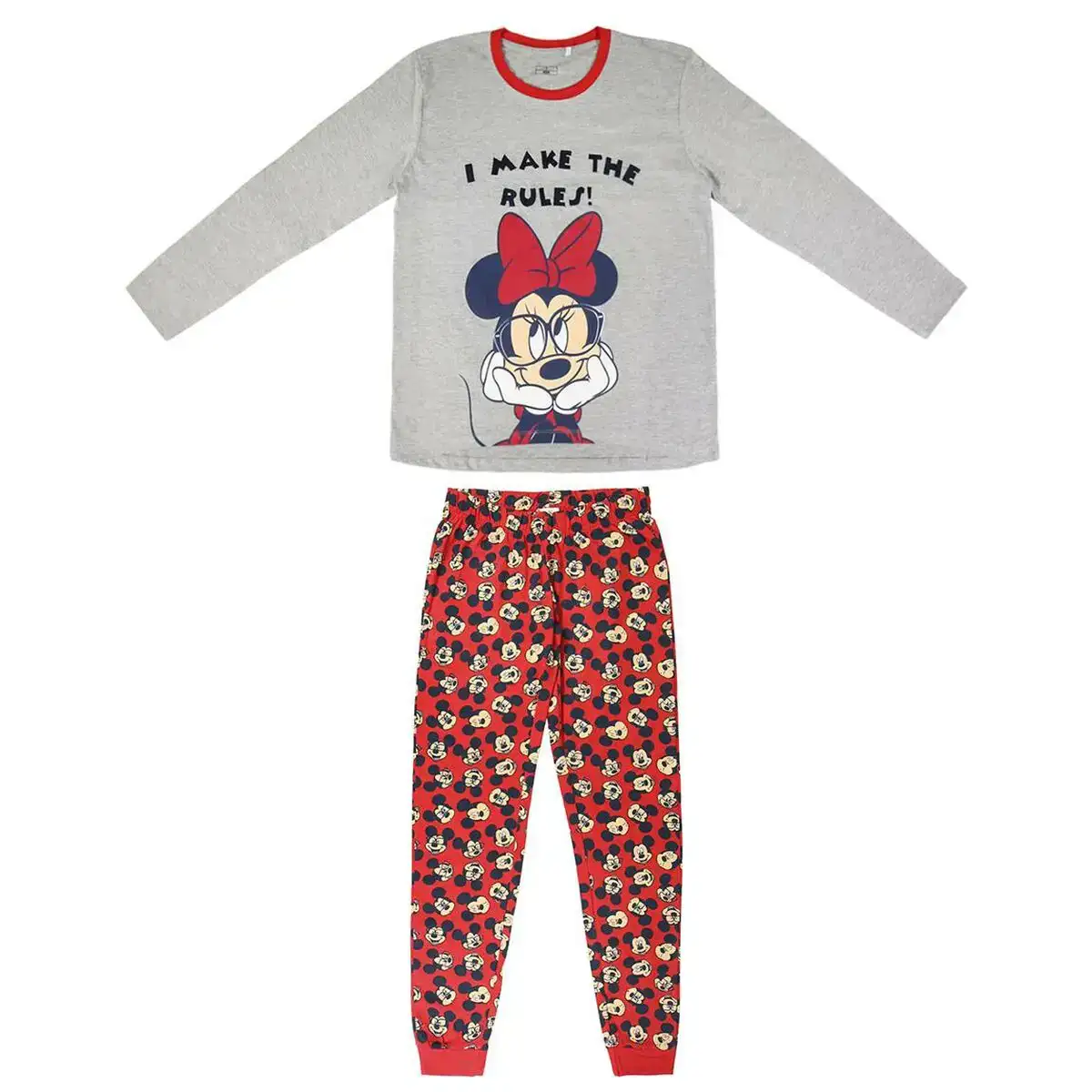 Pyjama minnie mouse femme gris adultes _5247. DIAYTAR COTE D'IVOIRE - Votre Plateforme pour un Shopping Inspiré. Explorez nos offres variées et découvrez des articles qui stimulent votre créativité et embellissent votre vie.