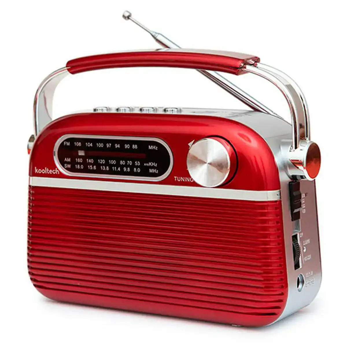Radio bluetooth portable kooltech rouge vintage_4231. DIAYTAR COTE D'IVOIRE - Là où le Shopping Devient une Expérience. Naviguez à travers notre catalogue diversifié et découvrez des produits qui ajoutent de la couleur et de la passion à votre vie.