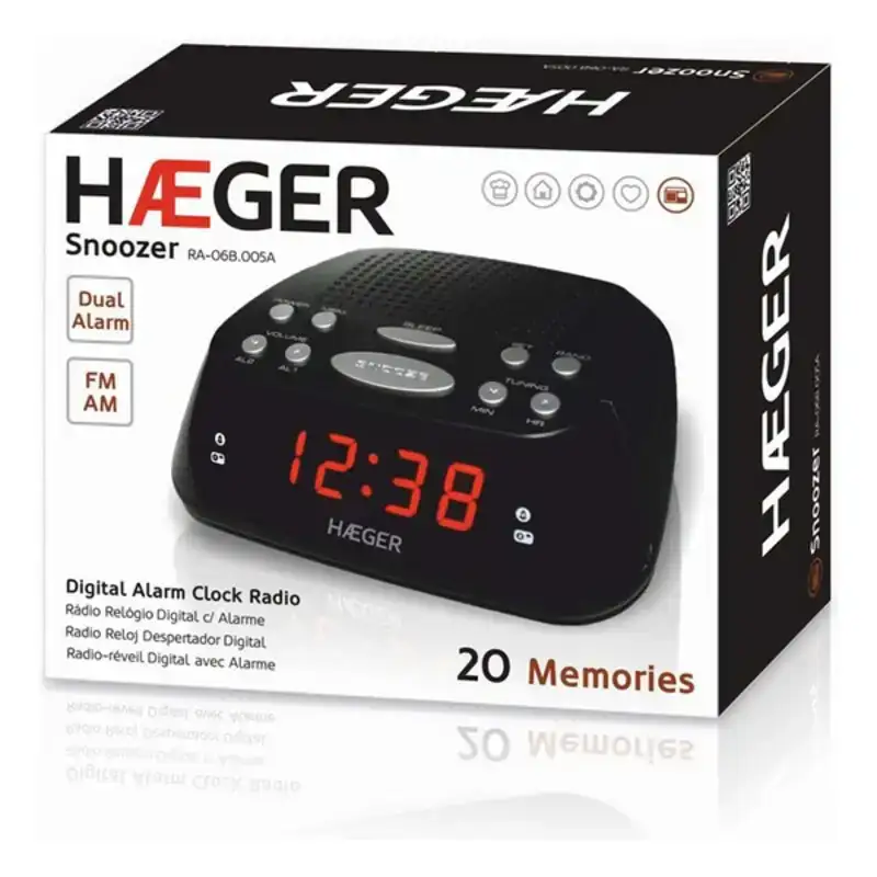Radio reveil haeger ra 06b 005b noir_9798. Bienvenue sur DIAYTAR COTE D'IVOIRE - Où Choisir est un Voyage Sensoriel. Plongez dans notre catalogue et trouvez des produits qui éveillent vos sens et embellissent votre quotidien.