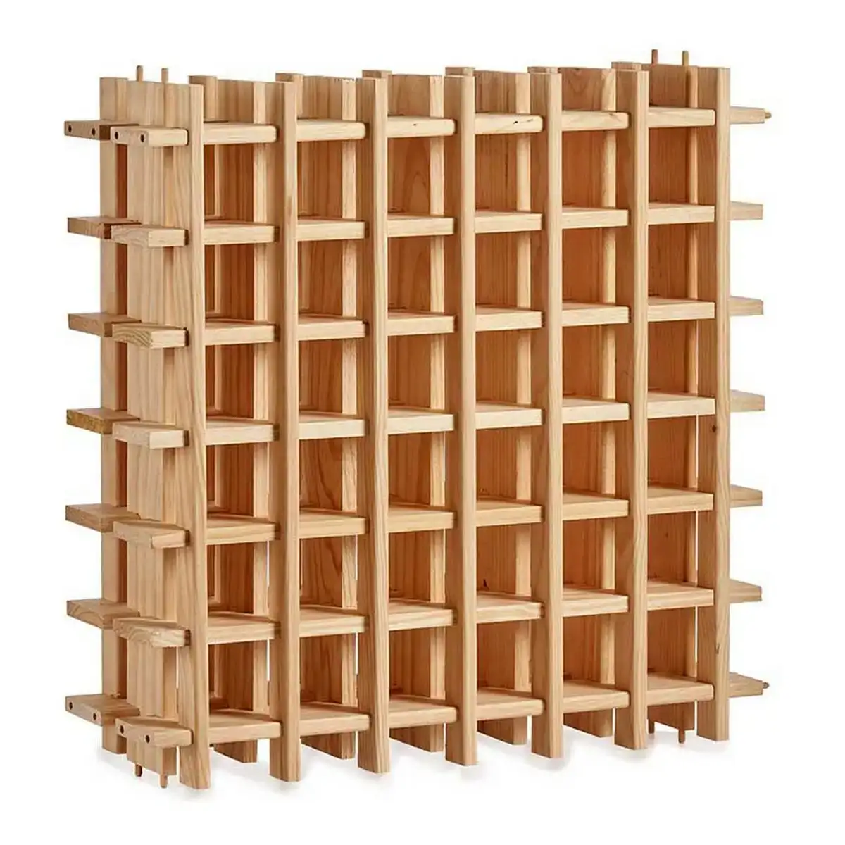 Range bouteilles bois de pin naturel 75 x 21 5 x 75 cm _2057. DIAYTAR COTE D'IVOIRE - Où Choisir est un Voyage Cultuel. Explorez notre boutique en ligne et découvrez des produits qui célèbrent la richesse et la diversité culturelle du Côte d'Ivoire.
