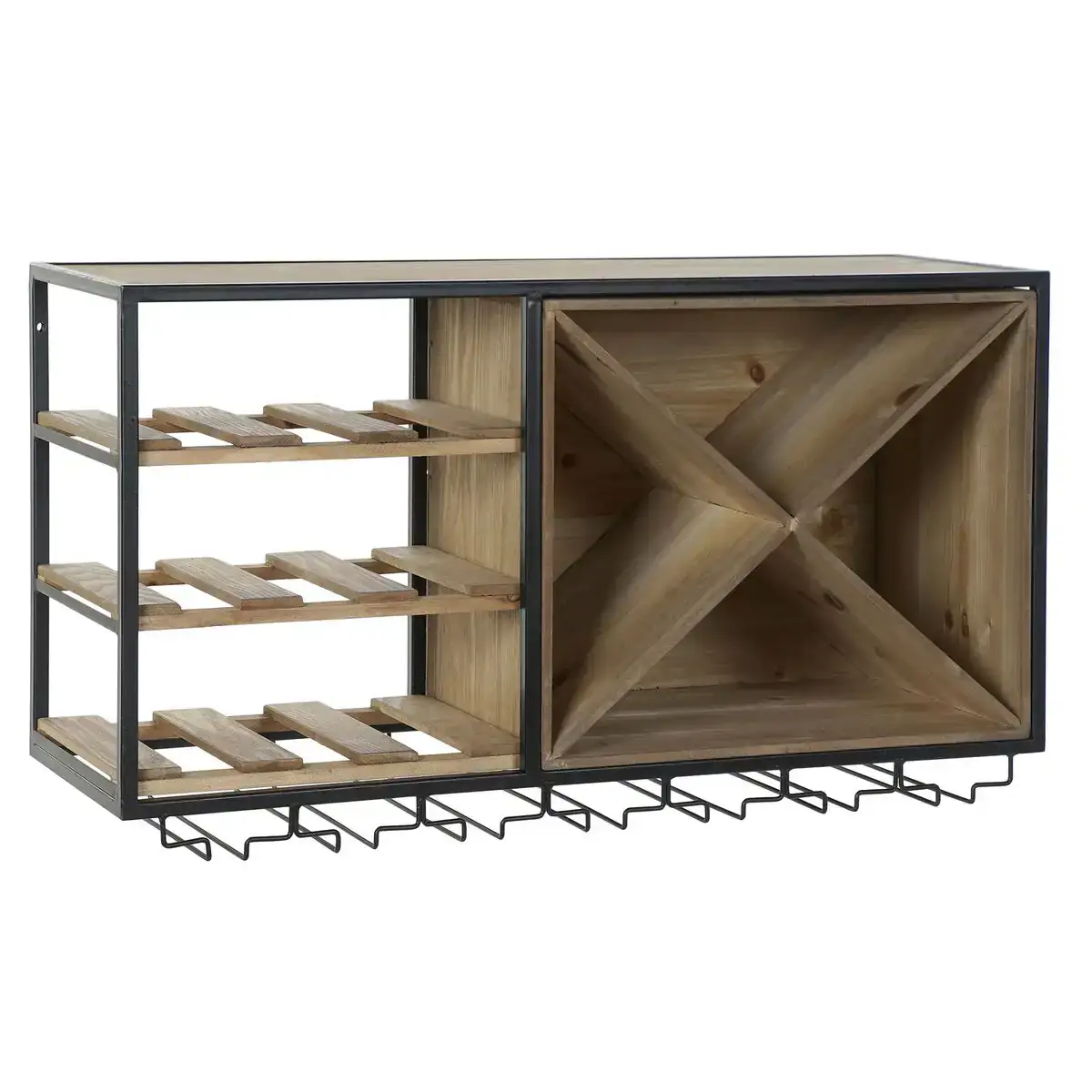 Range bouteilles dkd home decor 80 x 24 x 44 cm sapin naturel noir metal marron bois mdf_7497. DIAYTAR COTE D'IVOIRE - Où Choisir Devient un Acte de Découverte. Découvrez notre gamme et choisissez des produits qui éveillent votre curiosité et élargissent vos horizons.