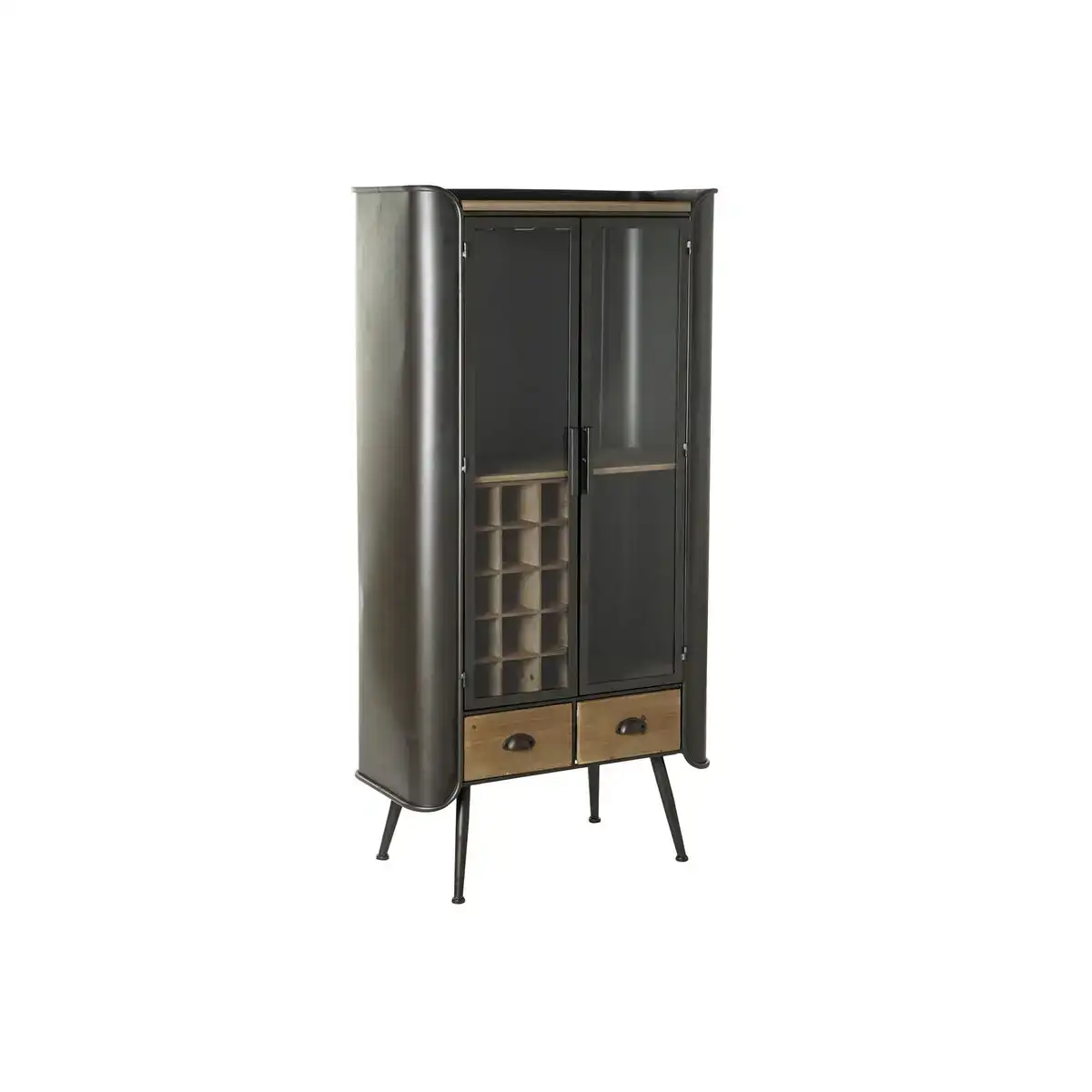 Range bouteilles dkd home decor gris naturel metal sapin 79 x 40 x 160 cm_7211. DIAYTAR COTE D'IVOIRE - Là où Choisir est une Célébration de l'Artisanat. Explorez notre gamme variée et choisissez des produits qui incarnent la tradition et le talent des artisans du Côte d'Ivoire.