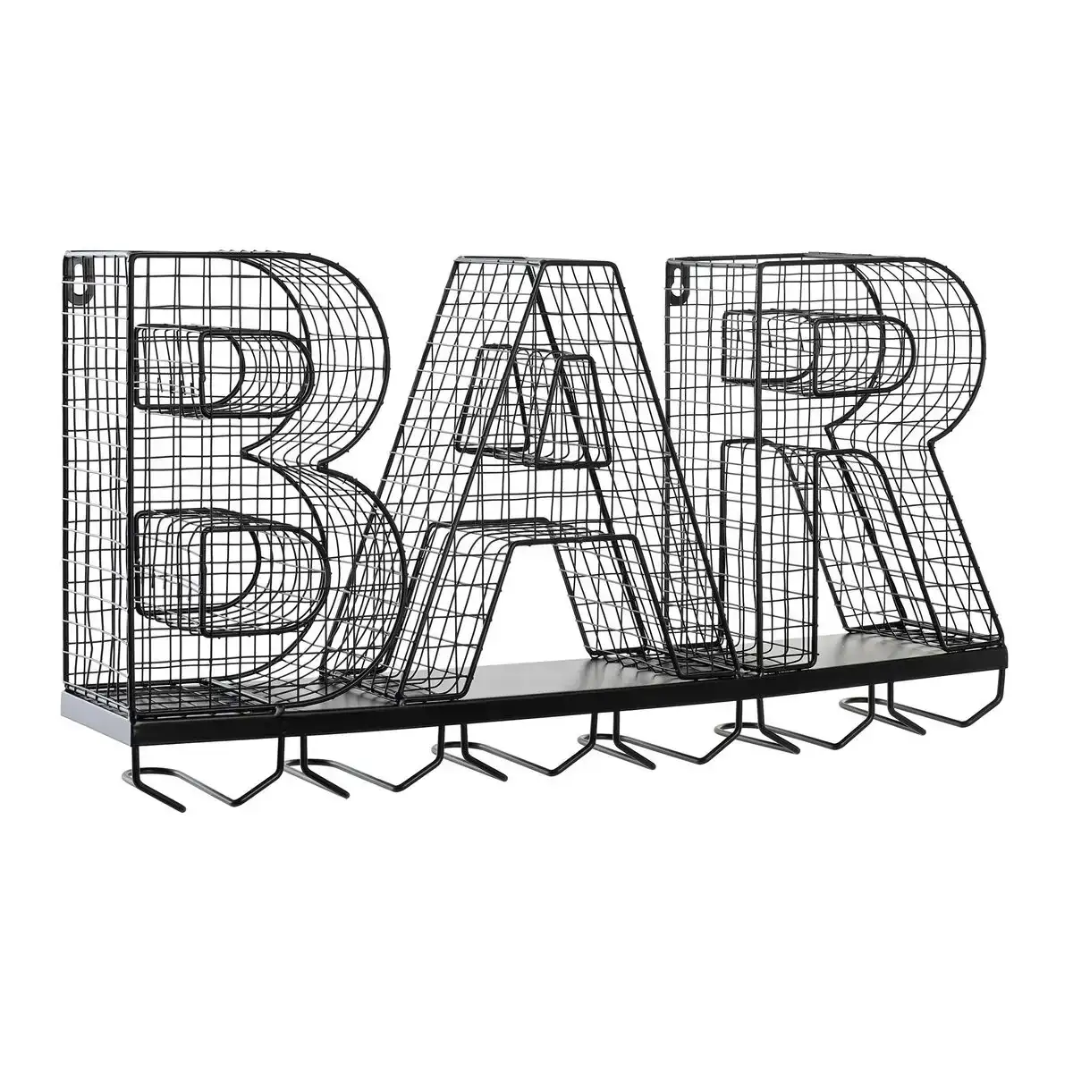Range bouteilles dkd home decor noir metal 54 x 10 x 26 cm _7110. DIAYTAR COTE D'IVOIRE - Votre Plateforme Shopping, Votre Choix Éclairé. Explorez nos offres et choisissez des articles de qualité qui reflètent votre style et vos valeurs.