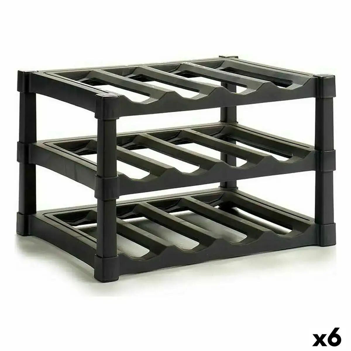 Range bouteilles noir plastique 39 x 30 x 28 cm 6 unites _1818. Bienvenue chez DIAYTAR COTE D'IVOIRE - Où l'Authenticité Rencontre l'Accessibilité. Explorez notre sélection abordable et découvrez des articles qui incarnent l'essence du Côte d'Ivoire.