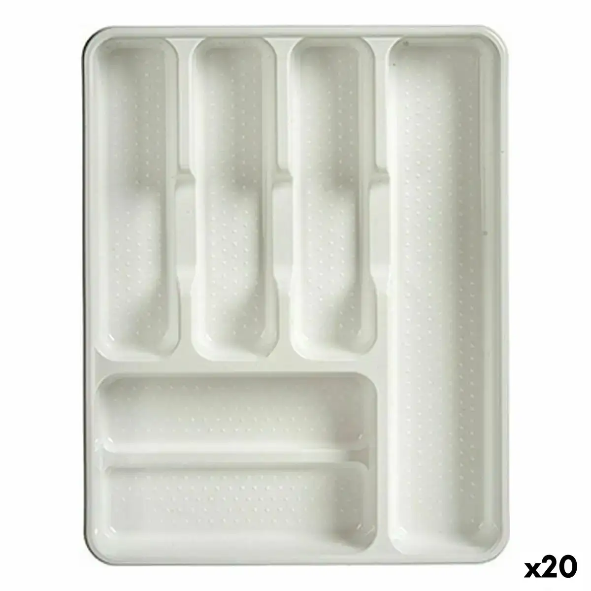 Range couverts blanc plastique 30 x 4 5 x 38 cm 20 unites _8776. Entrez dans l'Univers de DIAYTAR COTE D'IVOIRE - Où Chaque Produit a une Signification. Explorez notre gamme diversifiée et découvrez des articles qui résonnent avec votre vie.