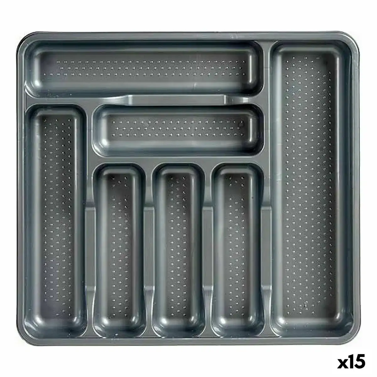 Range couverts gris plastique 39 x 5 x 42 5 cm 15 unites _9689. DIAYTAR COTE D'IVOIRE - Votre Passage vers l'Exceptionnel. Naviguez à travers notre sélection minutieuse et découvrez des articles qui apportent une touche spéciale à chaque instant de votre vie.