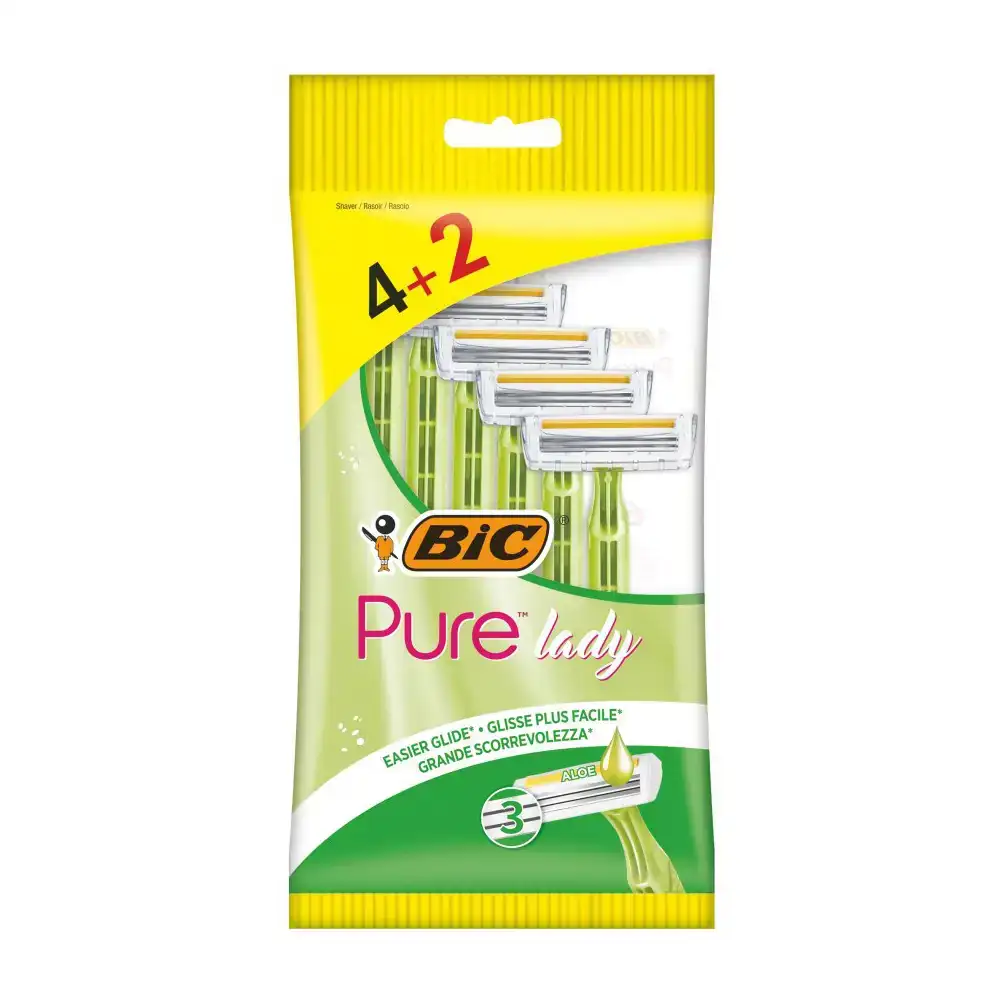 Rasoir bic purelady 6 uds _5071. DIAYTAR COTE D'IVOIRE - L'Art de Vivre le Shopping Authentique. Découvrez notre boutique en ligne et trouvez des produits qui incarnent la passion et le savoir-faire du Côte d'Ivoire.