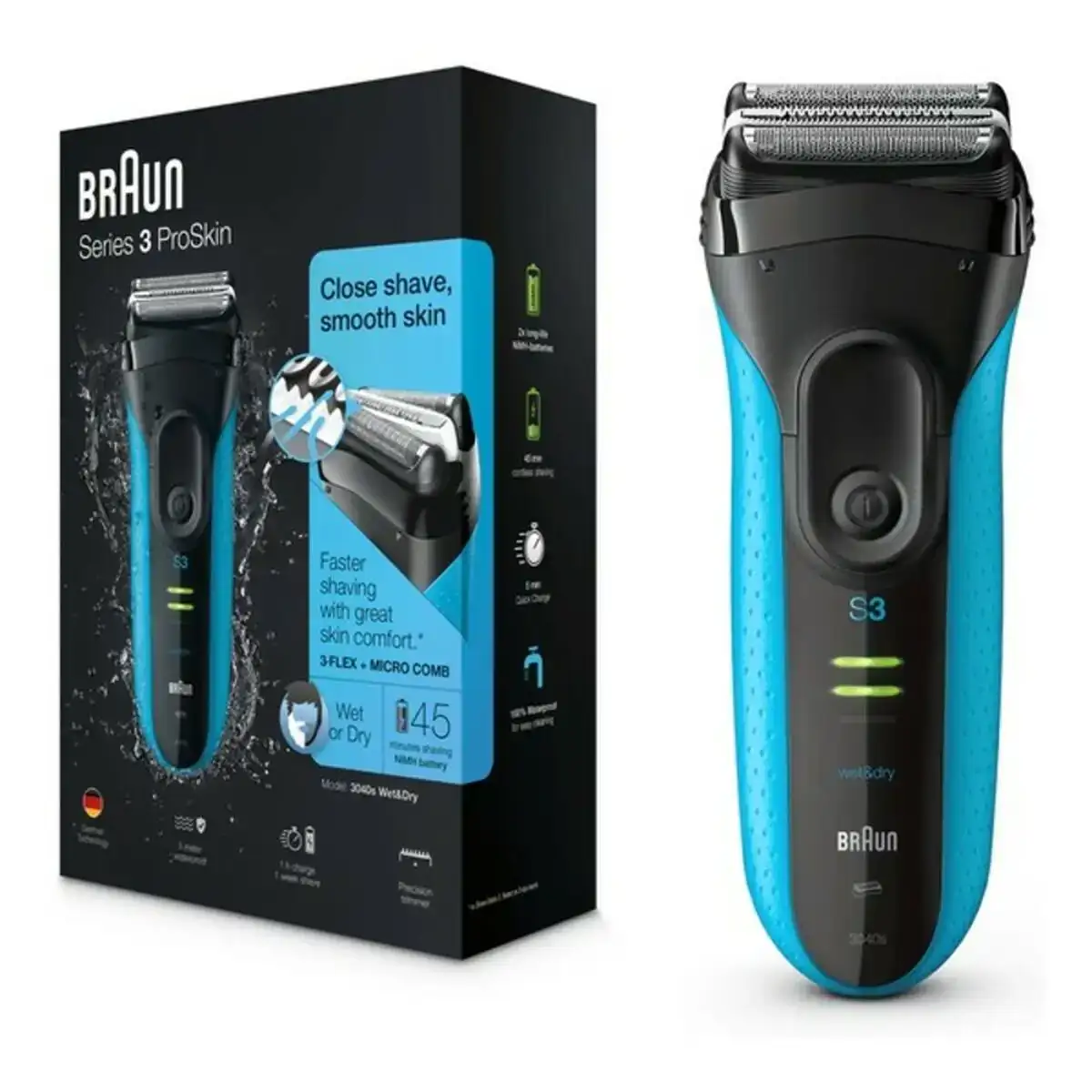 Rasoir electrique braun 3040s bleu_5626. DIAYTAR COTE D'IVOIRE - Votre Destination Shopping pour Tous. Parcourez notre boutique en ligne et découvrez une variété de produits pour satisfaire tous vos besoins et désirs.