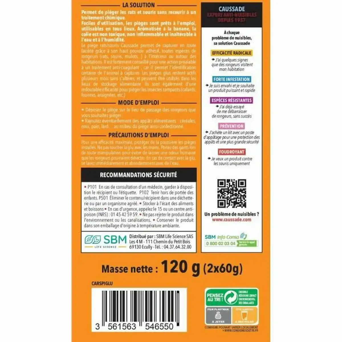 Raticide caussade 120 g_3379. Bienvenue chez DIAYTAR COTE D'IVOIRE - Où Choisir est une Invitation au Voyage. Explorez notre boutique en ligne et découvrez des produits qui vous transportent dans l'univers du Côte d'Ivoire.