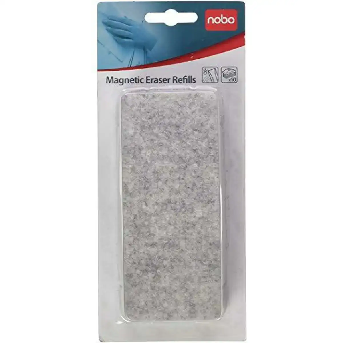 Rechange nobo magnetique effaceur de tableau 10 unites 7 5 x 16 cm gris_5434. Bienvenue sur DIAYTAR COTE D'IVOIRE - Où Chaque Produit a son Histoire. Découvrez notre sélection unique et choisissez des articles qui racontent la richesse culturelle et artistique du Côte d'Ivoire.
