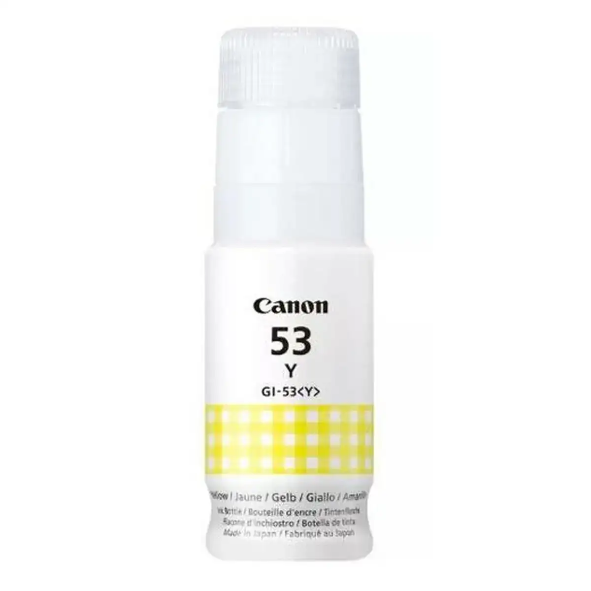 Recharge d encre canon gi 53y jaune_4151. DIAYTAR COTE D'IVOIRE - L'Équilibre Parfait entre Tradition et Modernité. Explorez notre collection pour trouver des produits qui incarnent la culture et la contemporanéité du Côte d'Ivoire.
