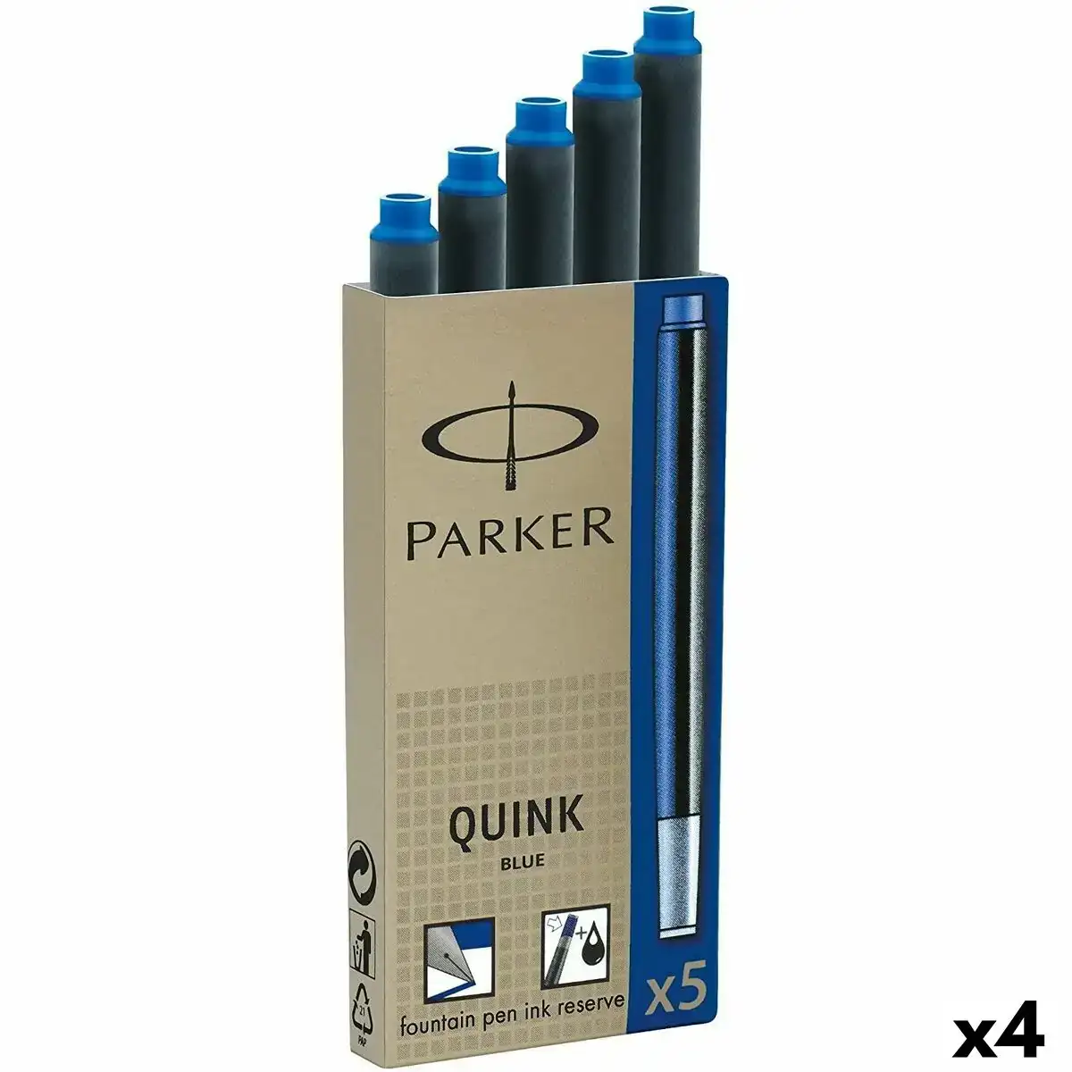 Recharge d encre de stylo plume parker quink ink 5 pieces bleu 0 7 mm 4 unites _2186. Bienvenue chez DIAYTAR COTE D'IVOIRE - Où le Shopping Devient un Voyage. Explorez notre plateforme pour dénicher des produits uniques, racontant l'histoire et l'âme du Côte d'Ivoire.