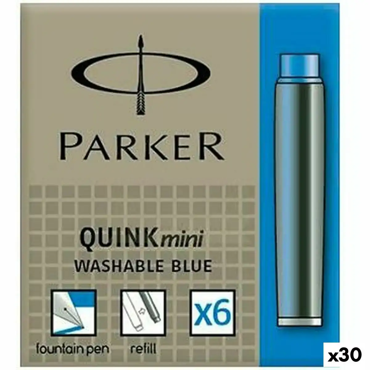 Recharge d encre de stylo plume parker quink mini 6 pieces bleu 30 unites _9282. Bienvenue chez DIAYTAR COTE D'IVOIRE - Où Chaque Objet a sa Propre Histoire. Découvrez notre sélection soigneusement choisie et choisissez des produits qui racontent le patrimoine sénégalais.