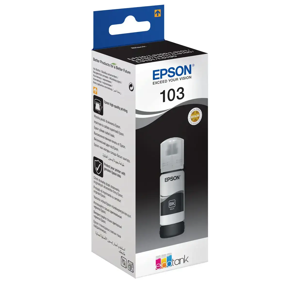 Recharge d encre epson 103 70 ml noir_6838. DIAYTAR COTE D'IVOIRE - Votre Destination Shopping pour Tous. Parcourez notre boutique en ligne et découvrez une variété de produits pour satisfaire tous vos besoins et désirs.