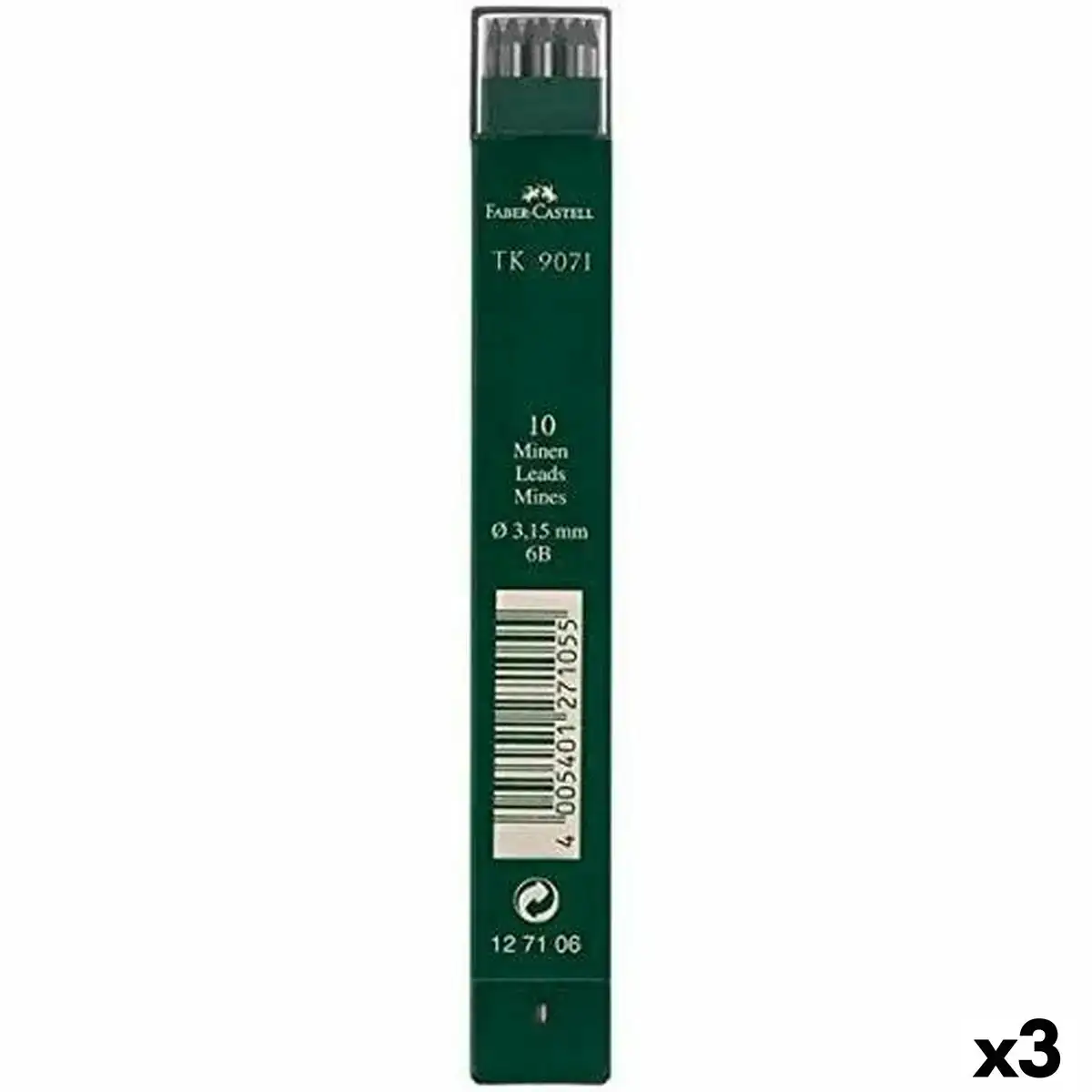 Recharge de mine faber castell 6b 3 15 mm 3 unites _6924. DIAYTAR COTE D'IVOIRE - Votre Passage vers l'Élégance Accessible. Parcourez notre boutique en ligne pour trouver des produits qui vous permettent d'allier style et économies.