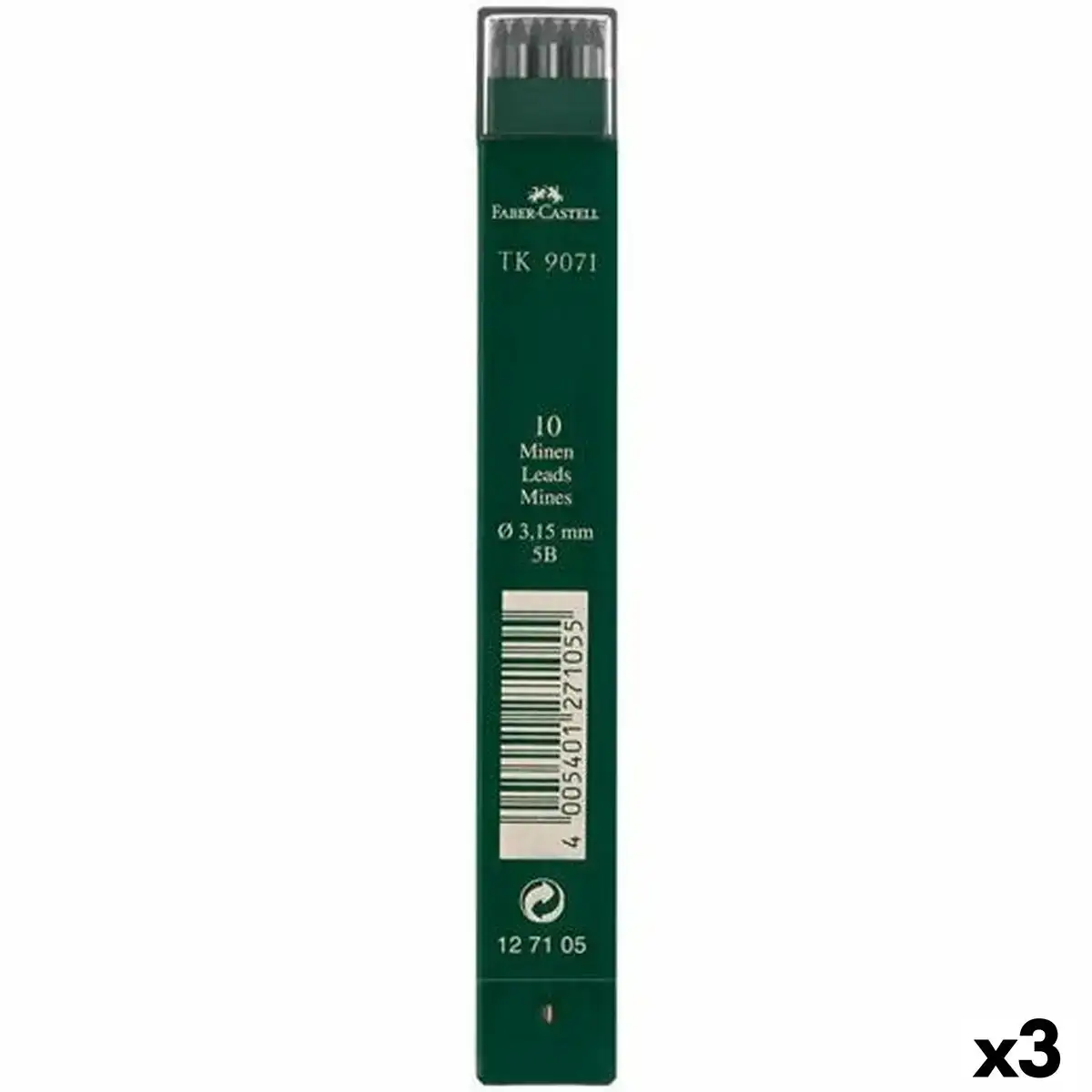 Recharge de mine faber castell tk9071 5b 3 15 mm 3 unites _2311. DIAYTAR COTE D'IVOIRE - L'Artisanat à Portée de Clic. Découvrez notre boutique en ligne pour trouver des produits uniques qui célèbrent la créativité et l'artisanat sénégalais.