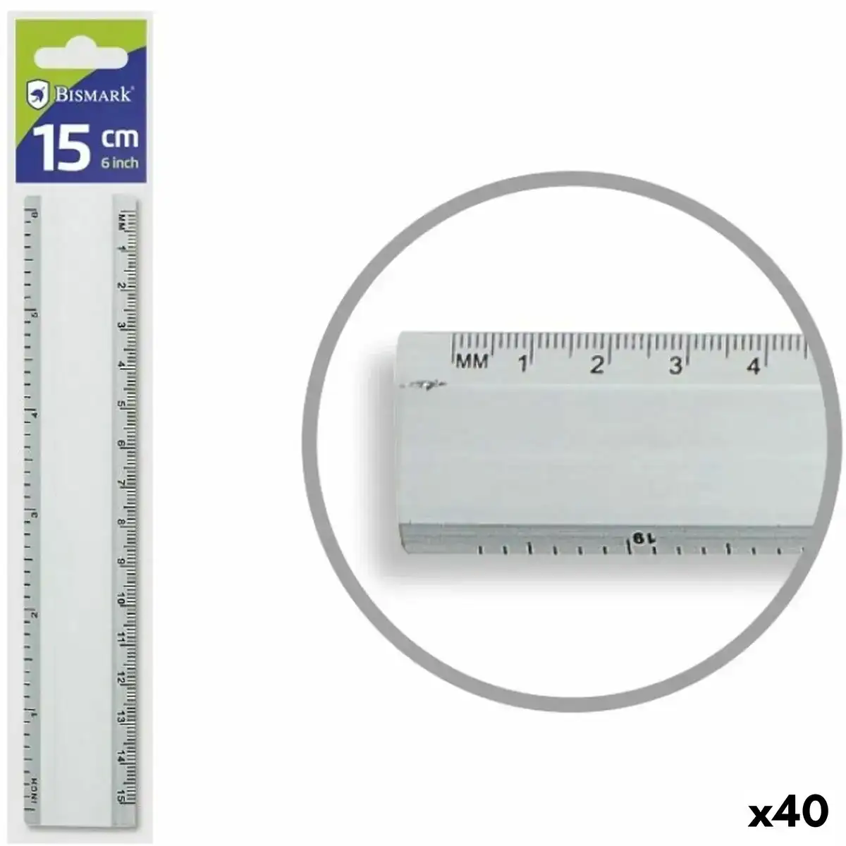 Regle bismark argente aluminium 15 cm 40 unites _2921. Bienvenue chez DIAYTAR COTE D'IVOIRE - Là où les Désirs Prendent Vie. Explorez notre boutique en ligne et laissez-vous séduire par des articles qui font écho à vos aspirations et à votre style unique.