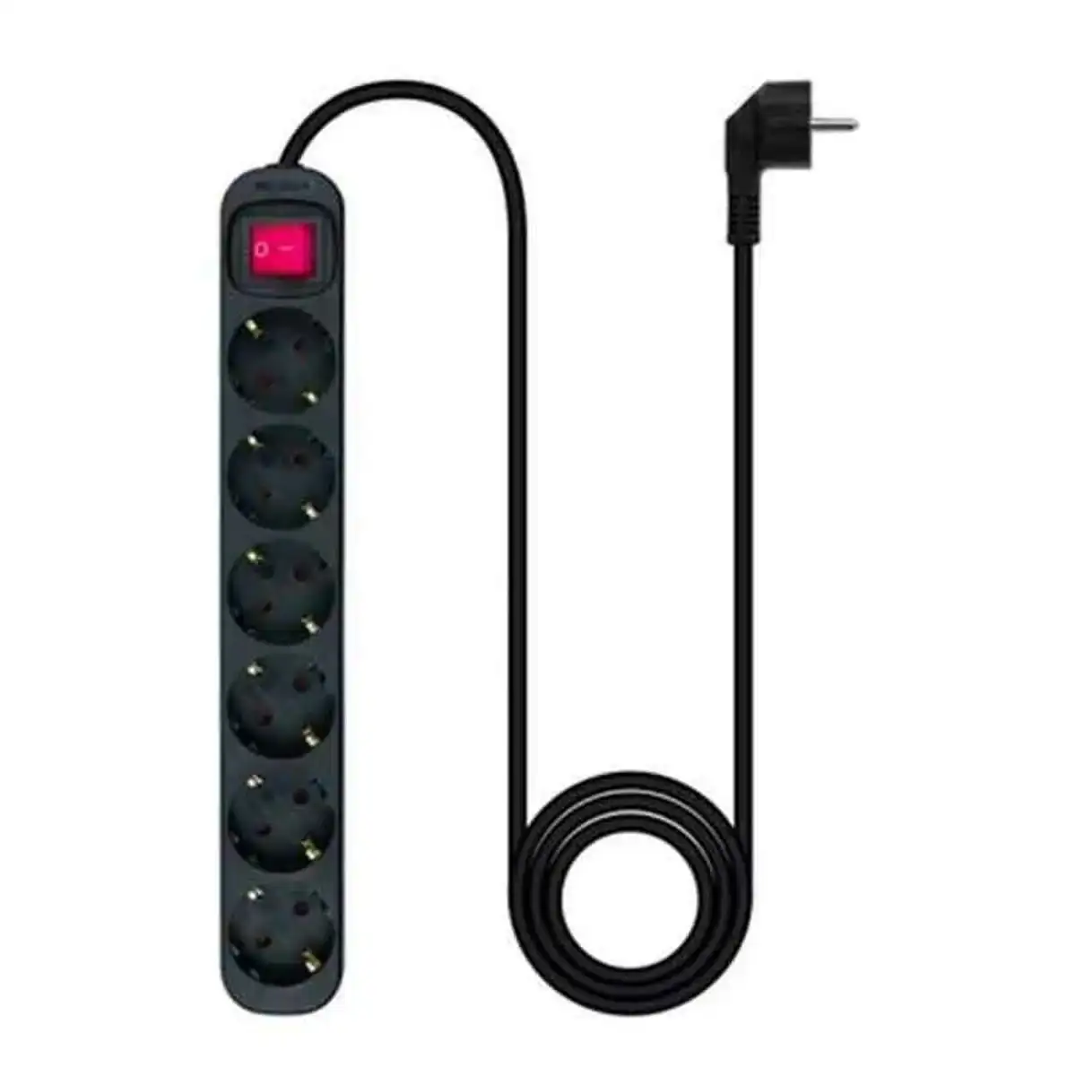 Reglette nanocable regleta de enchufes de 6 tomas con interruptor 1 4 metros negra_5755. DIAYTAR COTE D'IVOIRE - Votre Passage vers l'Éclat et la Beauté. Explorez notre boutique en ligne et trouvez des produits qui subliment votre apparence et votre espace.