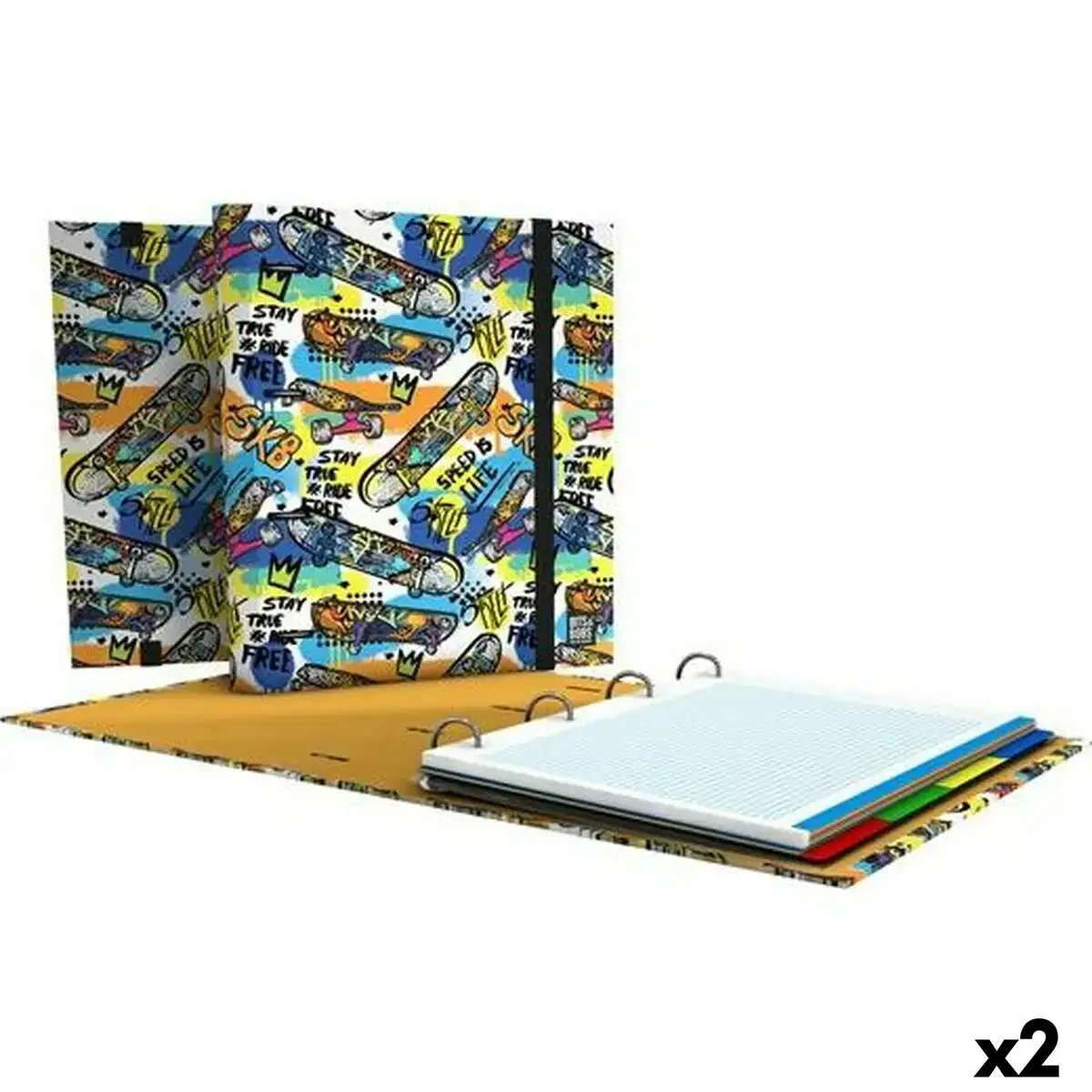 Reliure a anneaux grafoplas carpebook street multicouleur a4 2 unites _8840. DIAYTAR COTE D'IVOIRE - Votre Source de Découvertes Shopping. Découvrez des trésors dans notre boutique en ligne, allant des articles artisanaux aux innovations modernes.