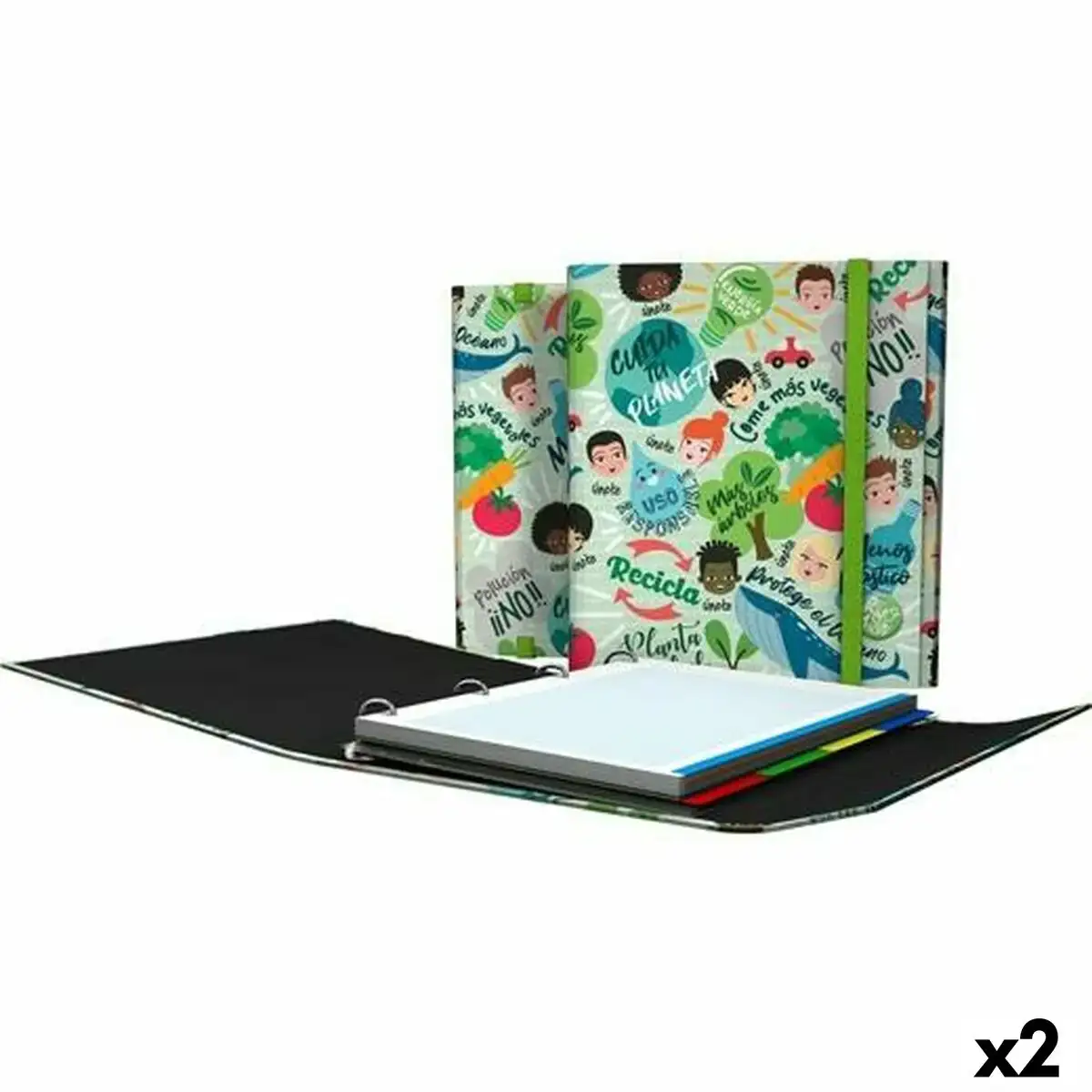 Reliure a anneaux grafoplas carpeplus revolution green vert a4 2 unites _7599. DIAYTAR COTE D'IVOIRE - Votre Passage vers l'Exceptionnel. Naviguez à travers notre sélection minutieuse et découvrez des articles qui apportent une touche spéciale à chaque instant de votre vie.