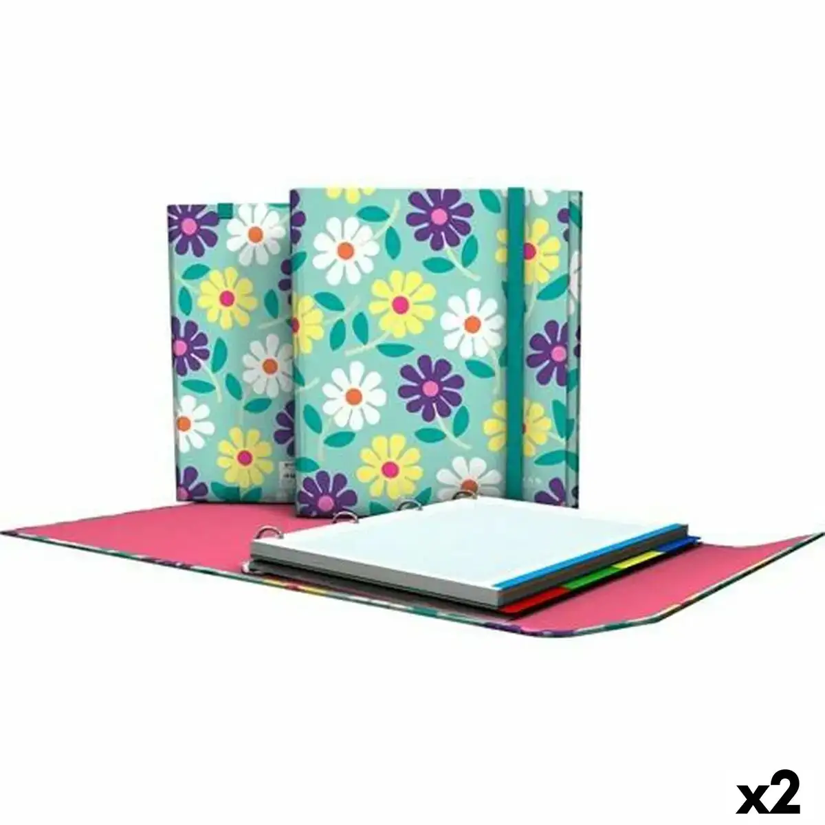 Reliure a anneaux grafoplas flowers multicouleur a4 2 unites _7959. DIAYTAR COTE D'IVOIRE - Votre Portail Vers l'Élégance Accessible. Parcourez notre boutique en ligne pour découvrir des produits qui incarnent le luxe à des prix abordables.