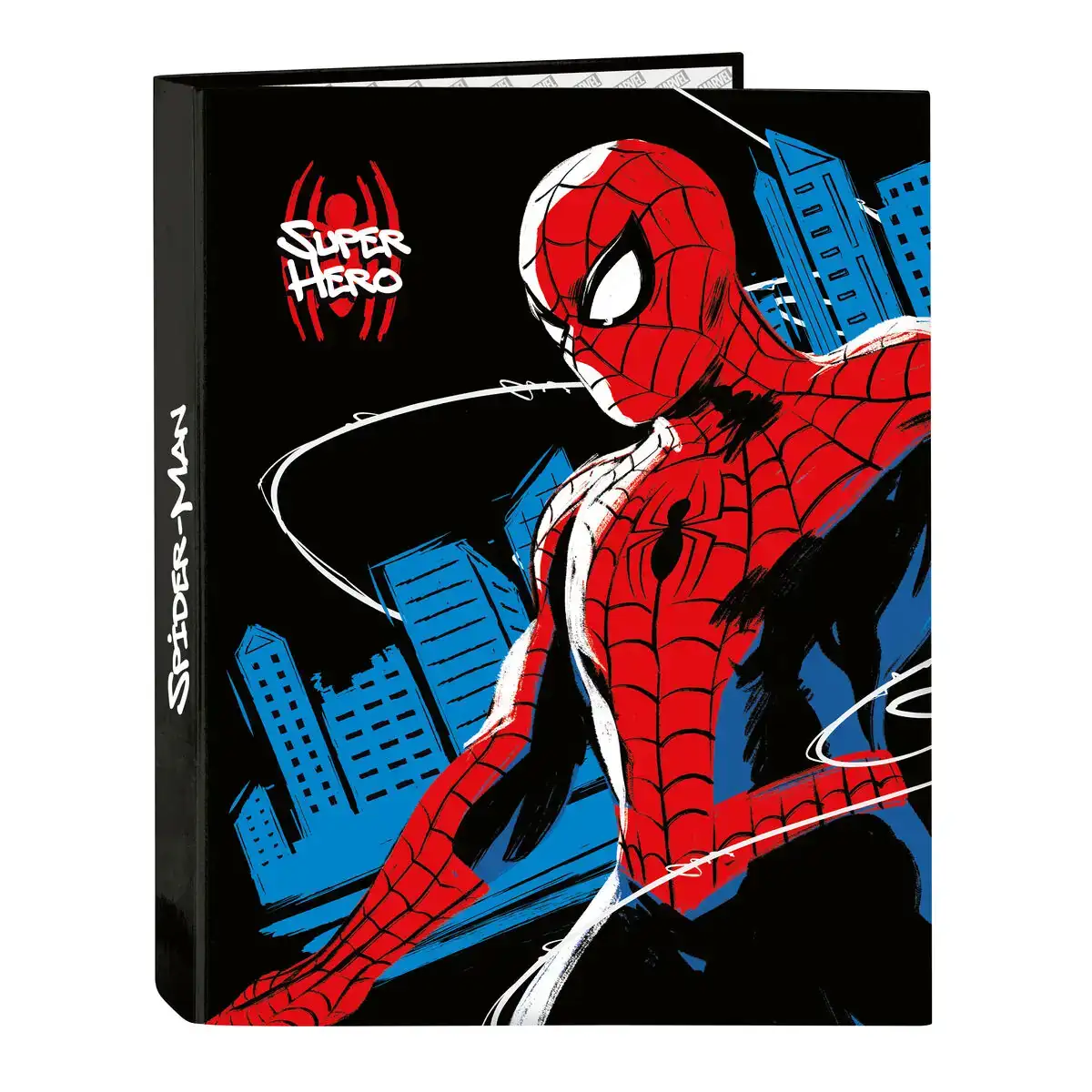 Reliure a anneaux spiderman hero noir a4 26 5 x 33 x 4 cm _8248. DIAYTAR COTE D'IVOIRE - Où Chaque Détail Compte. Naviguez à travers notre gamme variée et choisissez des articles qui ajoutent une touche spéciale à votre quotidien, toujours avec qualité et style.