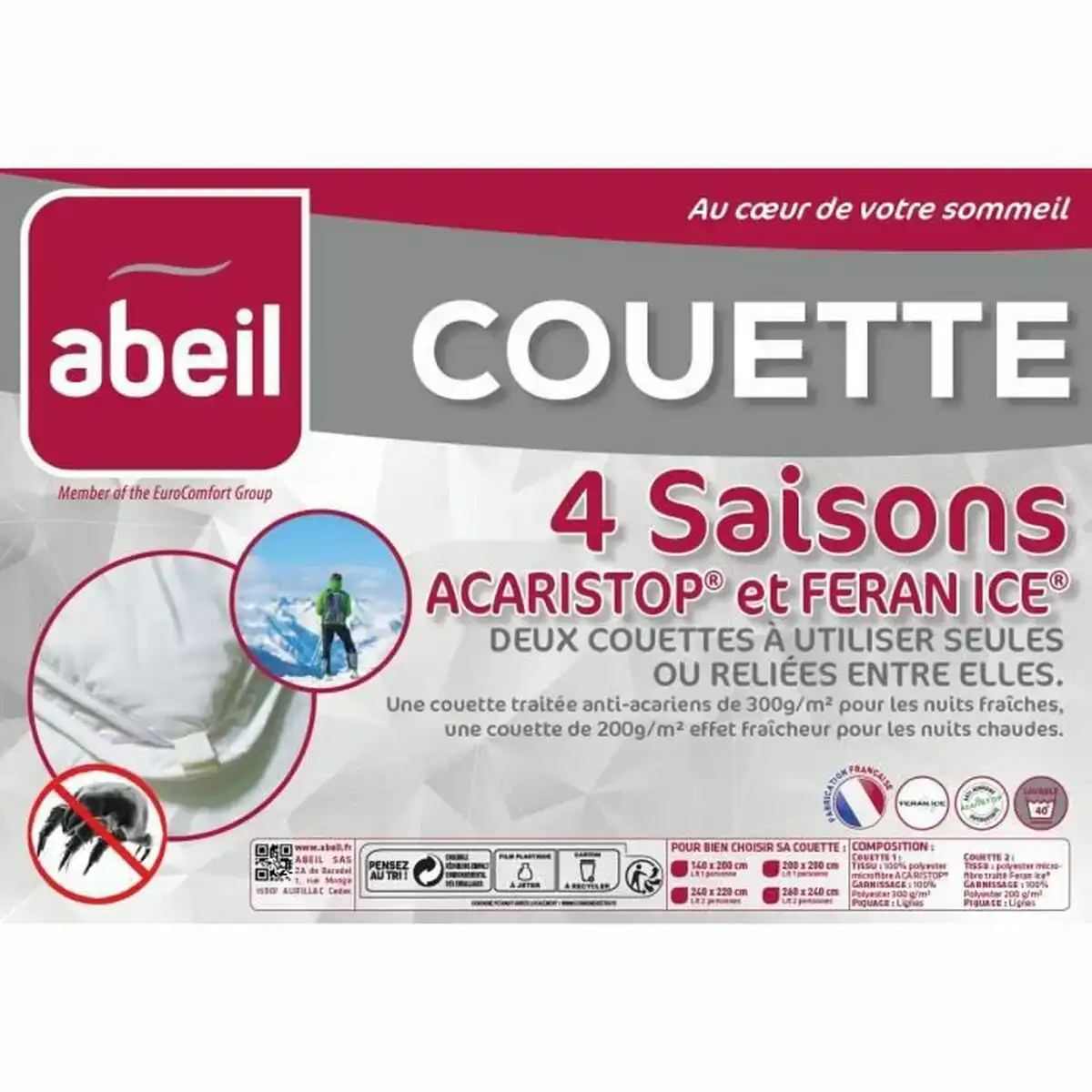 Remplissage de couette abeil 300 g m2_4054. Bienvenue chez DIAYTAR COTE D'IVOIRE - Où le Shopping Devient une Aventure. Découvrez notre collection diversifiée et explorez des produits qui reflètent la diversité du Côte d'Ivoire.