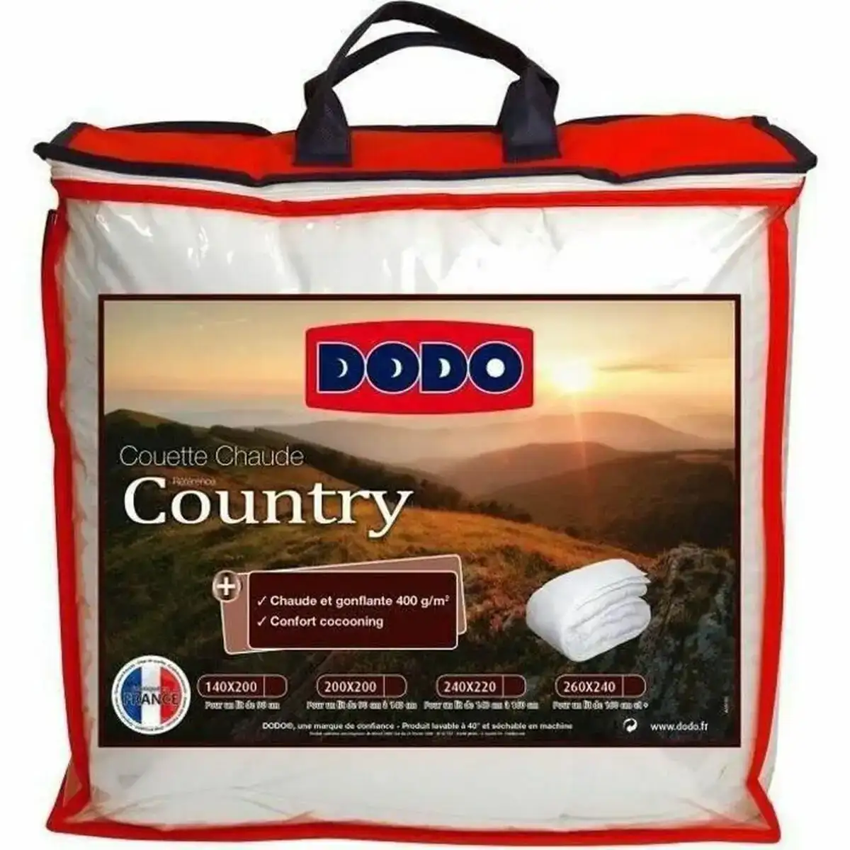 Remplissage de couette dodo country 400 g 240 x 260 cm _9482. DIAYTAR COTE D'IVOIRE - Où Choisir Devient une Expression de Soi. Découvrez notre boutique en ligne et trouvez des articles qui révèlent votre personnalité et votre style.