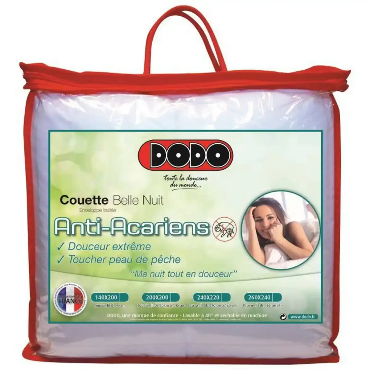 Remplissage de couette dodo nice night 350 g m2 anti acariens blanc 200 x 200 cm_7207. DIAYTAR COTE D'IVOIRE - Votre Plateforme Shopping Engagée. Explorez notre catalogue et choisissez des produits qui reflètent notre dévouement envers la qualité et la satisfaction du client.