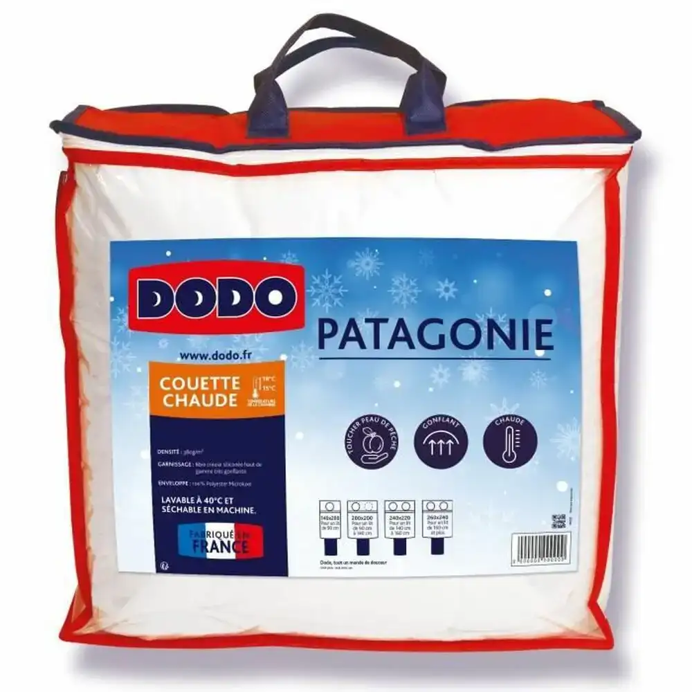 Remplissage de couette dodo patagonia blanc 240 x 260 cm 380 g m2_2409. Découvrez DIAYTAR COTE D'IVOIRE - Où l'Élégance Rencontre la Variété. Parcourez notre collection et trouvez des trésors cachés qui ajoutent une touche de sophistication à votre vie quotidienne.