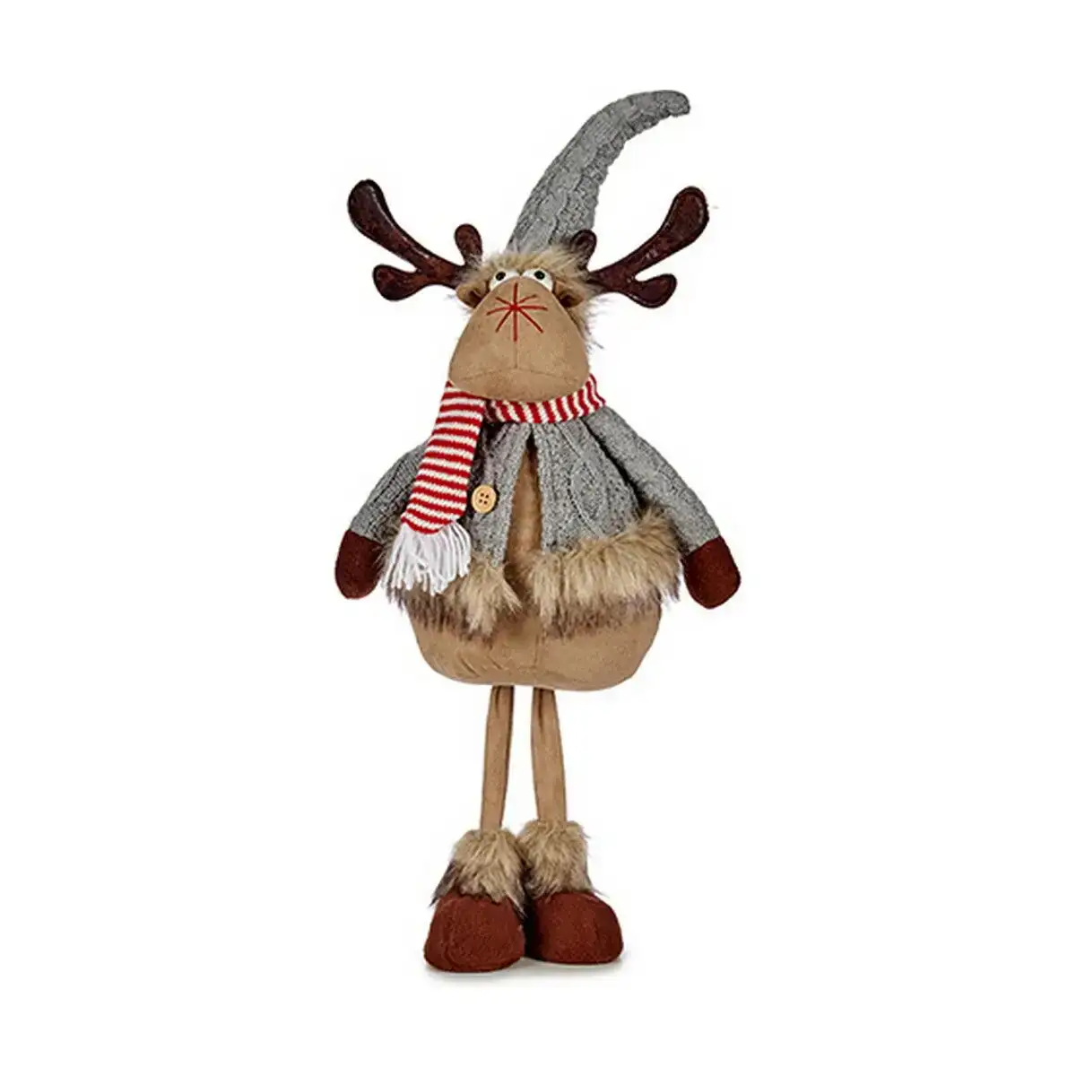 Renne de noel gris marron 24 x 63 x 27 cm_7168. DIAYTAR COTE D'IVOIRE - Où Choisir Devient une Découverte. Explorez notre boutique en ligne et trouvez des articles qui vous surprennent et vous ravissent à chaque clic.