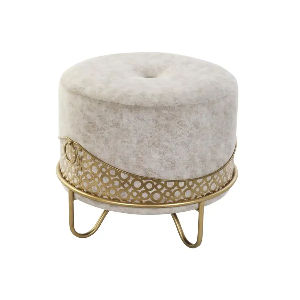 Repose pied dkd home decor 51 x 51 x 44 5 cm mousse beige dore velours bois mdf ethnique 40 metal_7872. DIAYTAR COTE D'IVOIRE - Où Choisir Devient un Acte de Découverte. Découvrez notre gamme et choisissez des produits qui éveillent votre curiosité et élargissent vos horizons.