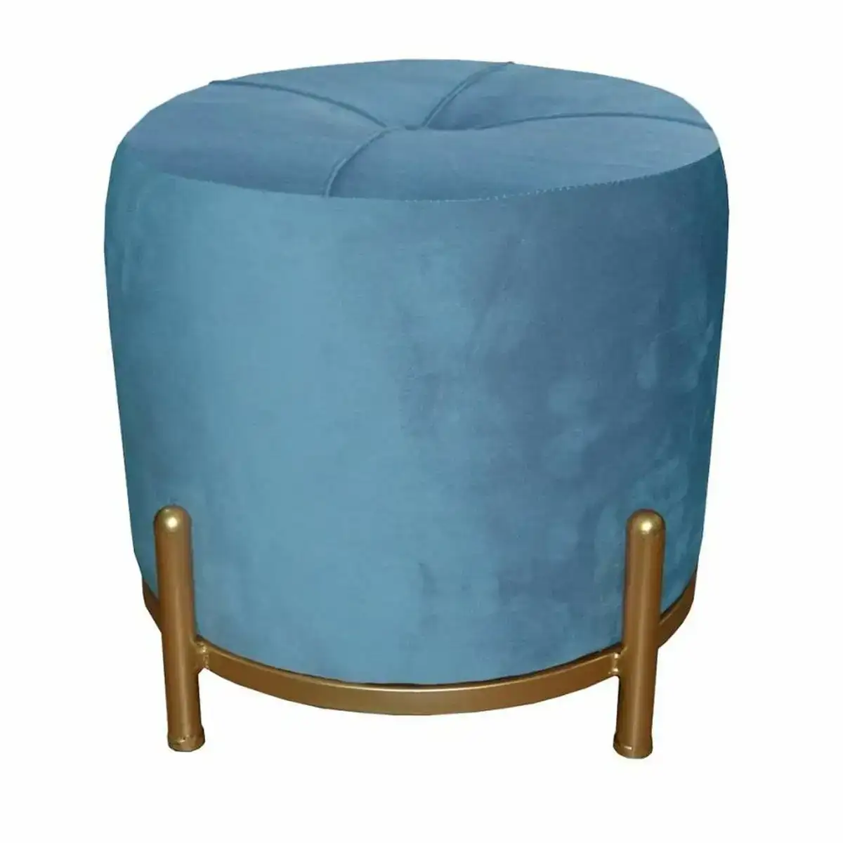Repose pied dkd home decor bleu polyester metal dore 38 x 38 x 34 cm _9718. DIAYTAR COTE D'IVOIRE - Là où la Qualité est Non Négociable. Parcourez notre boutique en ligne pour découvrir des produits qui incarnent le raffinement et l'excellence du Côte d'Ivoire.