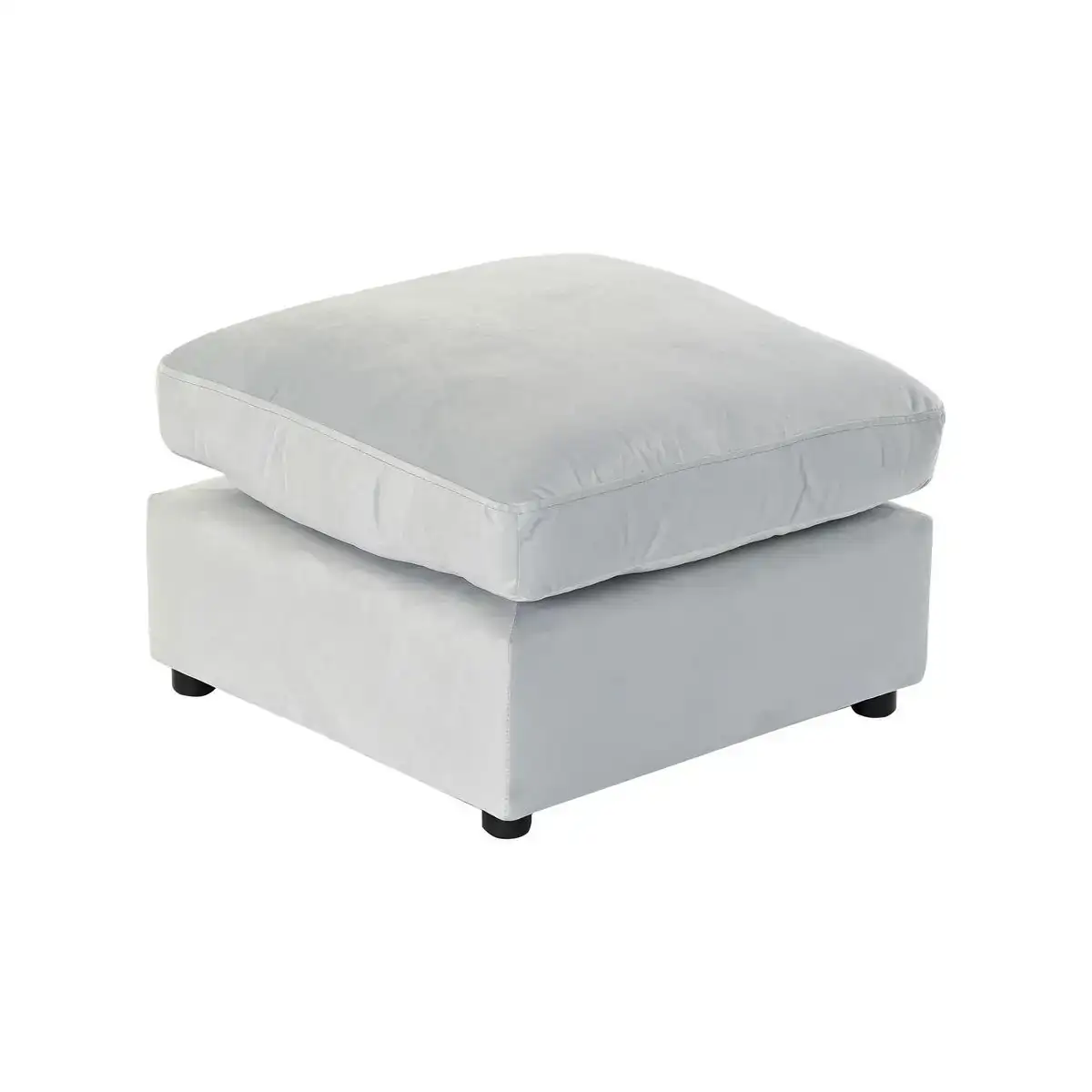 Repose pied dkd home decor bois polyester celeste moderne 55 x 55 x 35 cm _5171. DIAYTAR COTE D'IVOIRE - Votre Boutique en Ligne, Votre Histoire. Explorez notre sélection et découvrez des produits qui reflètent votre parcours et vos aspirations, un achat à la fois.